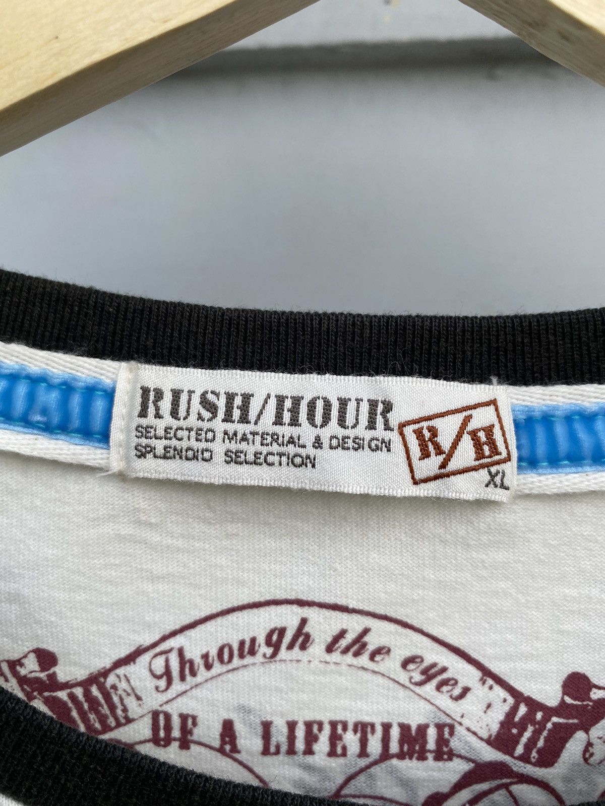 Vintage Rush Hour Japanese Vintage Single Stitch Super Cool Raglan Size US XL / EU 56 / 4 - 12 Thumbnail