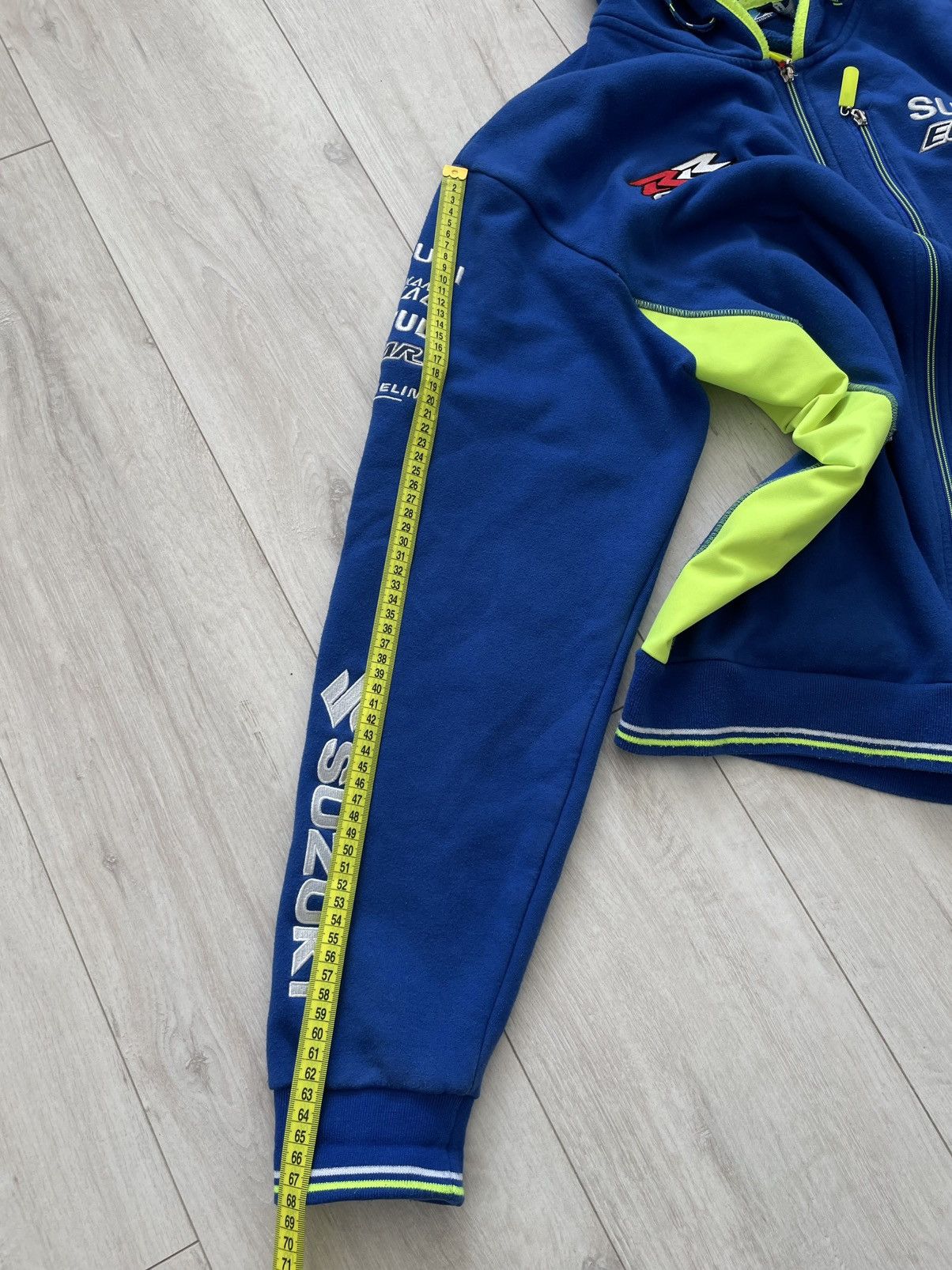Other Vintage Y2K Suzuki Racing Zip Hoodie Michelin 00’s Blue RARE Size US XL / EU 56 / 4 - 14 Thumbnail