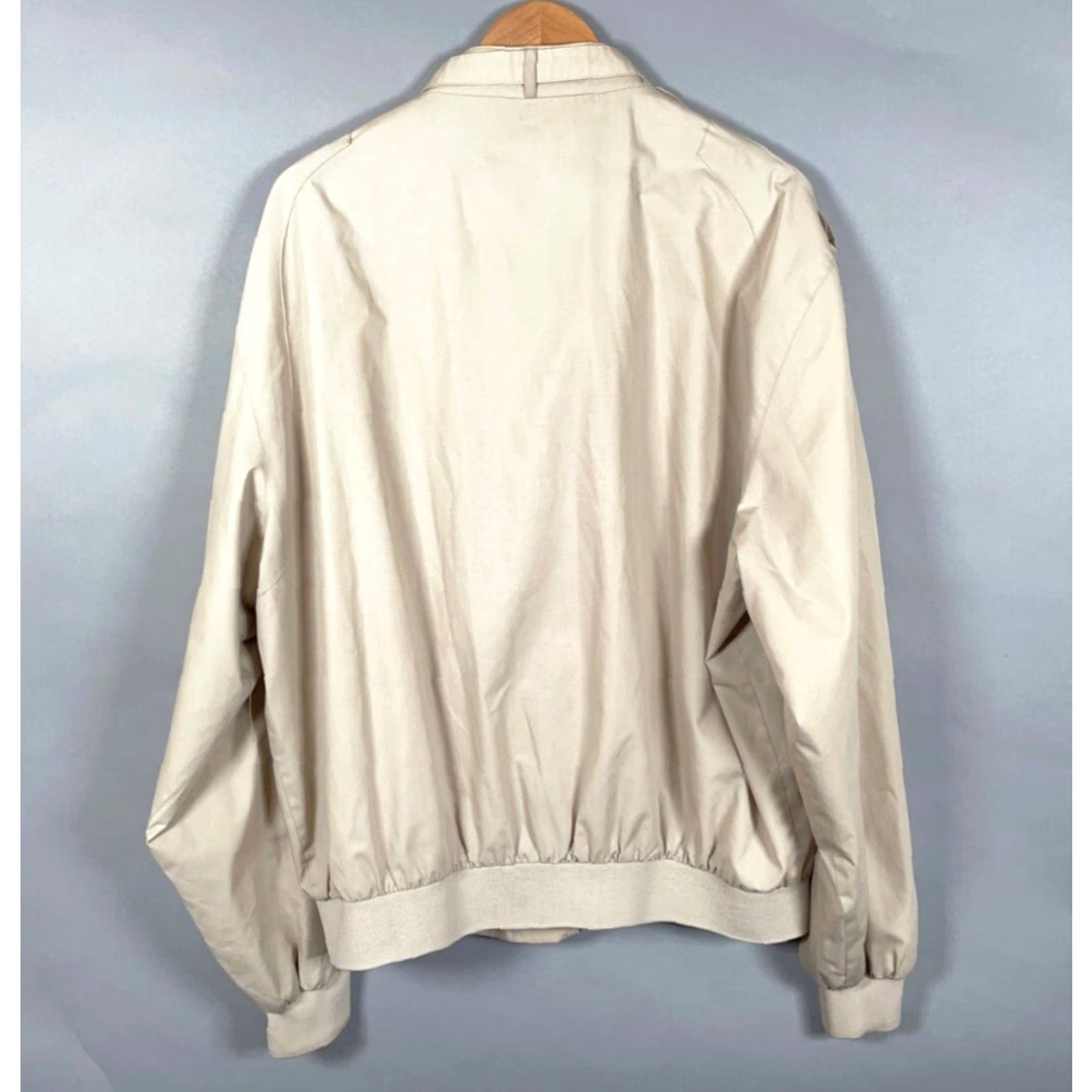 Members Only VTG Members Only Iconic Racer Jacket Adult XL Long Beige Lightweight Size US XL / EU 56 / 4 - 3 Thumbnail