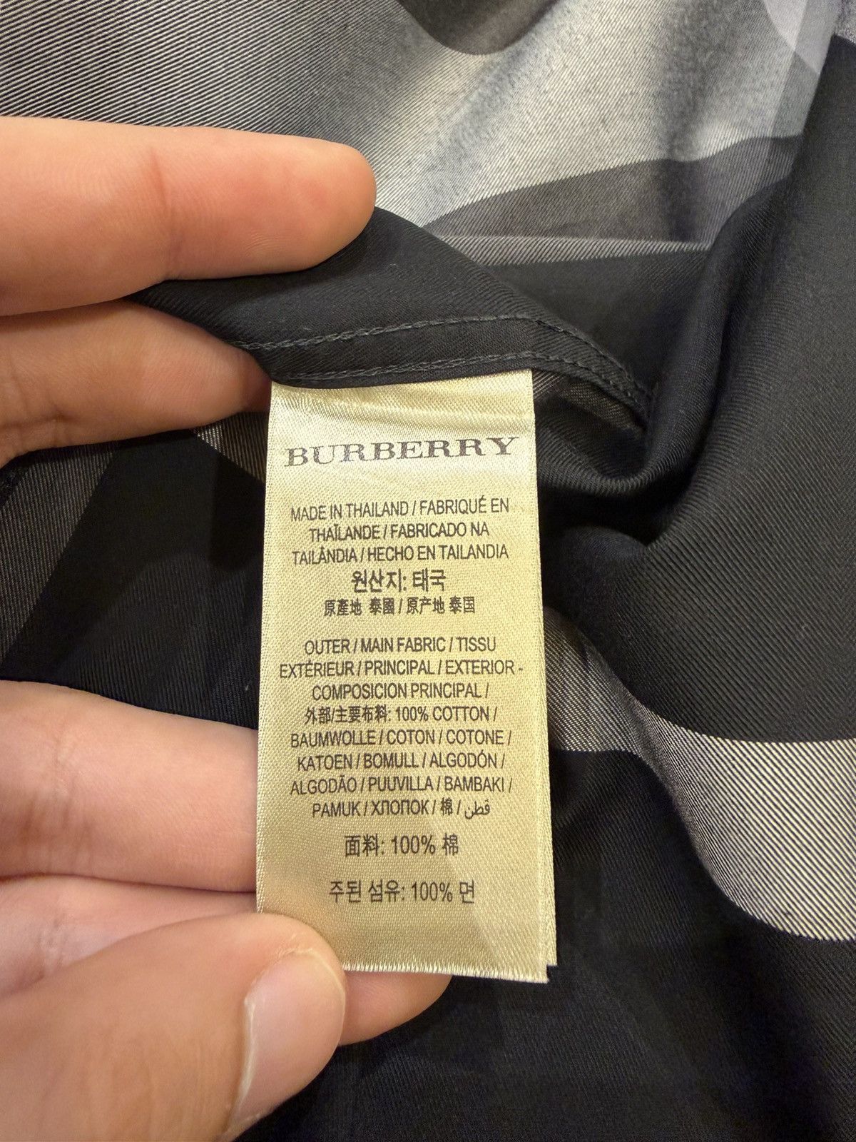 Burberry Burberry Plaid Check LS Button Down Size US XL / EU 56 / 4 - 4 Thumbnail