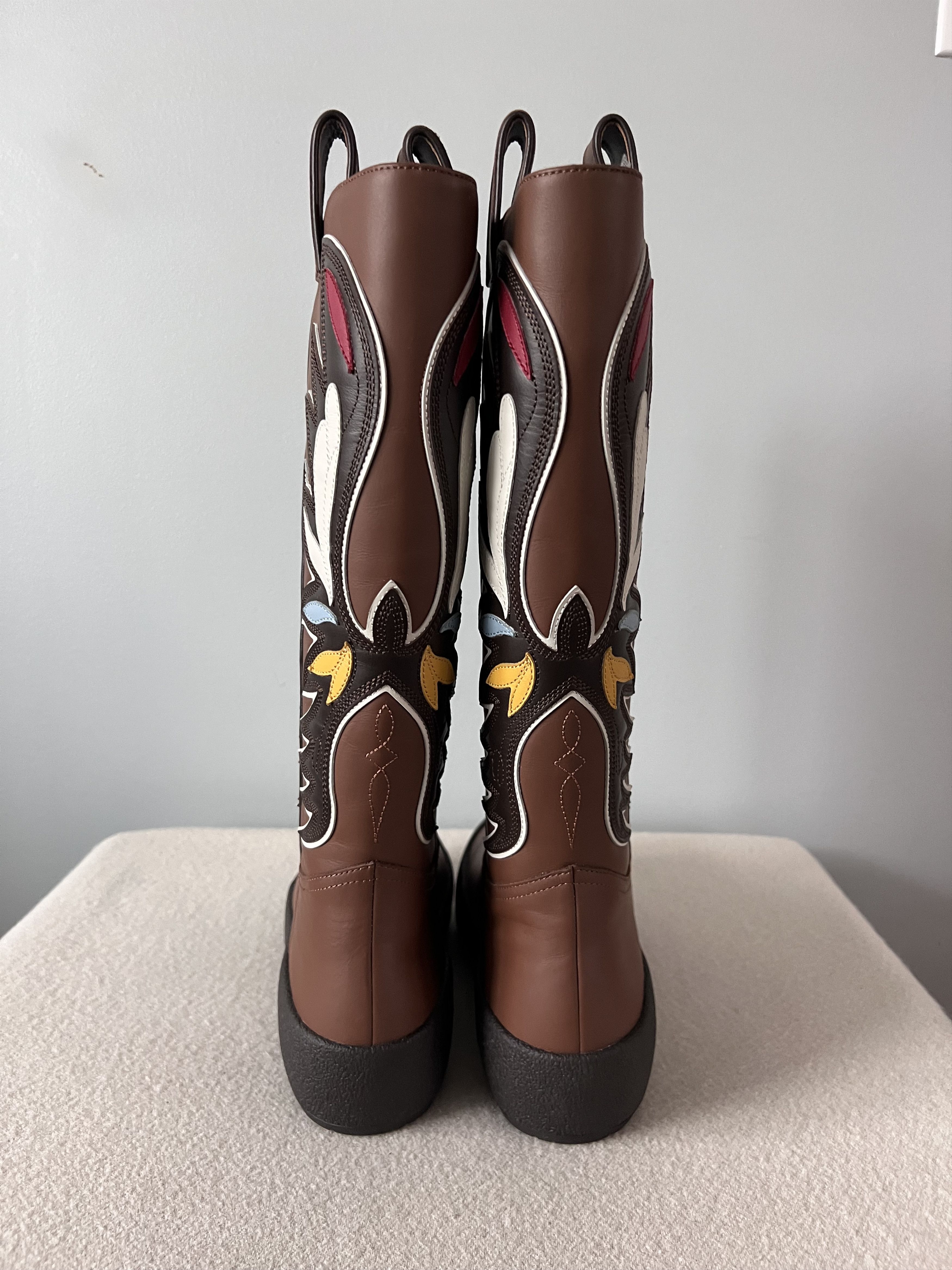 Bally Bally Curling Chambery Western Boots in Brown Leather Size US 9 / EU 42 - 5 Thumbnail