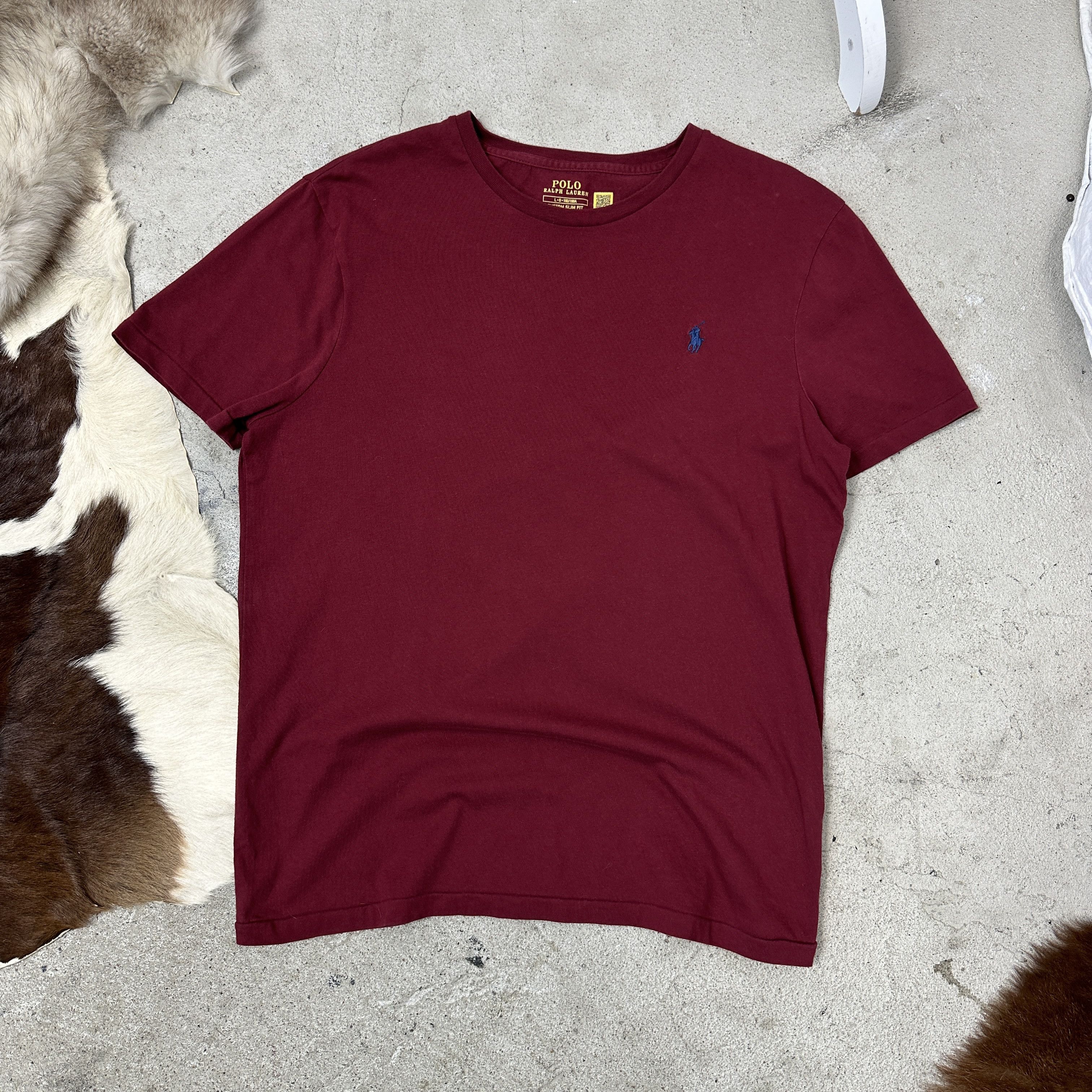 Polo Ralph Lauren Vintage Preppy Sporty Burgundy Polo Ralph Lauren T-shirt Y2K Size US L / EU 52-54 / 3 - 1 Thumbnail