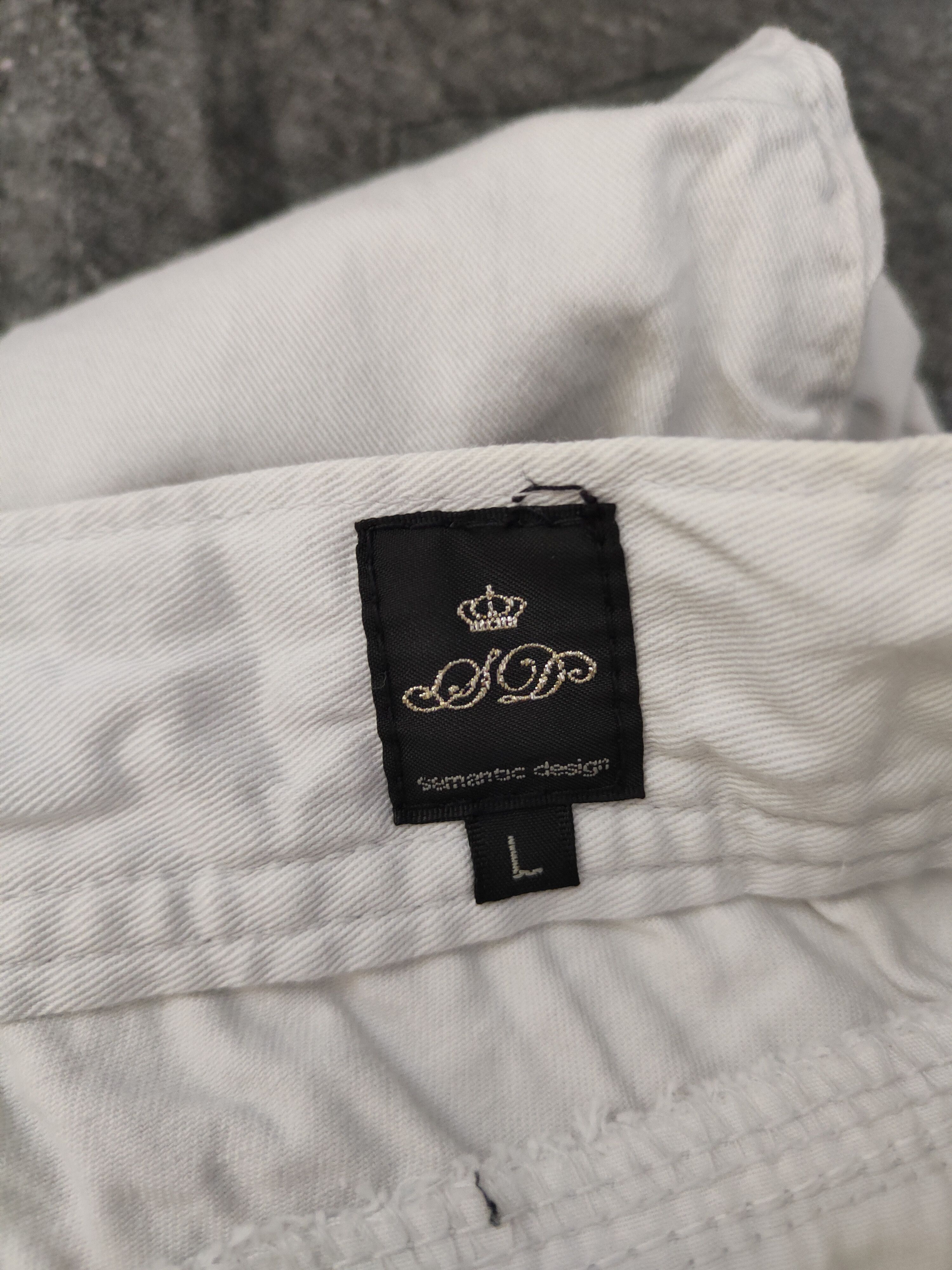 semanticdesign Semantic Design White Multipocket Cargo Pants #W2201 Size US 32 / EU 48 - 14 Thumbnail