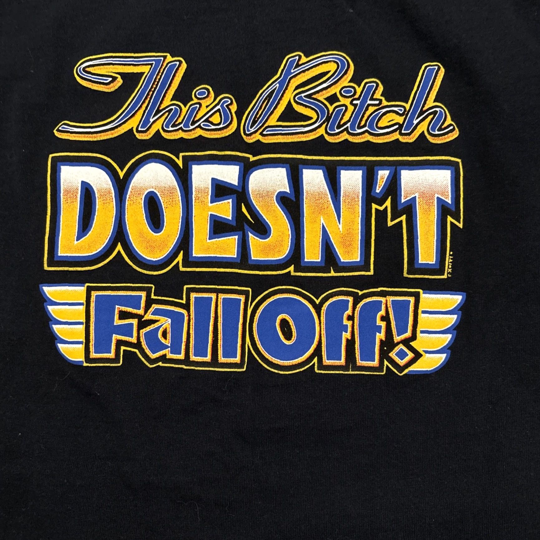 Fruit Of The Loom VINTAGE Fruit of the Loom Funny Motorcycle T-Shirt Women Adult Medium Black Cycle Wear Fall Size M / US 6-8 / IT 42-44 - 7 Thumbnail