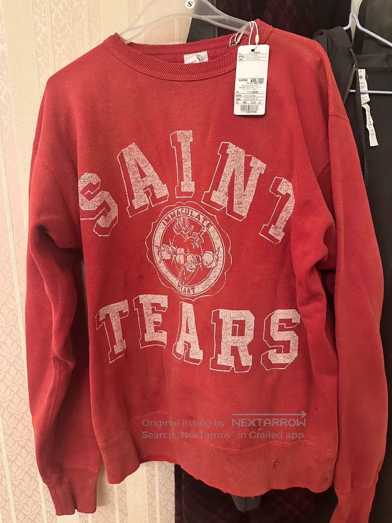 Saint Michael Saint Michael A collaborative red sweatshirt Size US M / EU 48-50 / 2 - 2 Thumbnail