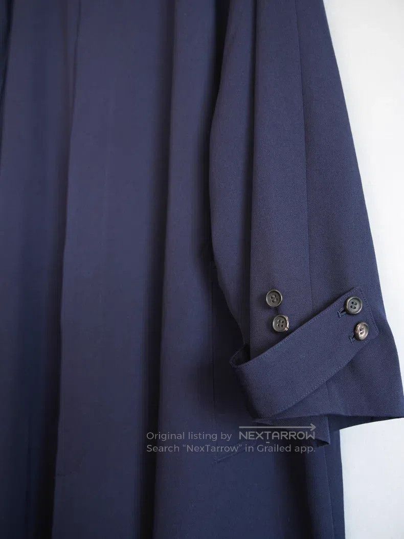 Yohji Yamamoto Yohji Yamamoto Navy Blue Raglan Sleeve Coat Size US M / EU 48-50 / 2 - 4 Thumbnail