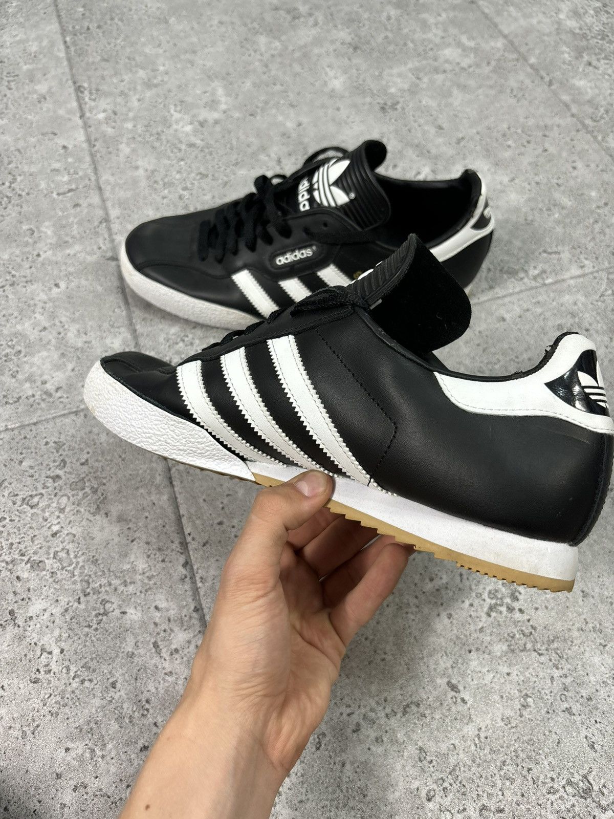Adidas × Vintage Vintage 00s Adidas Samba Low Top Trainers Aestethic Leather Size US 11.5 / EU 44-45 - 4 Thumbnail