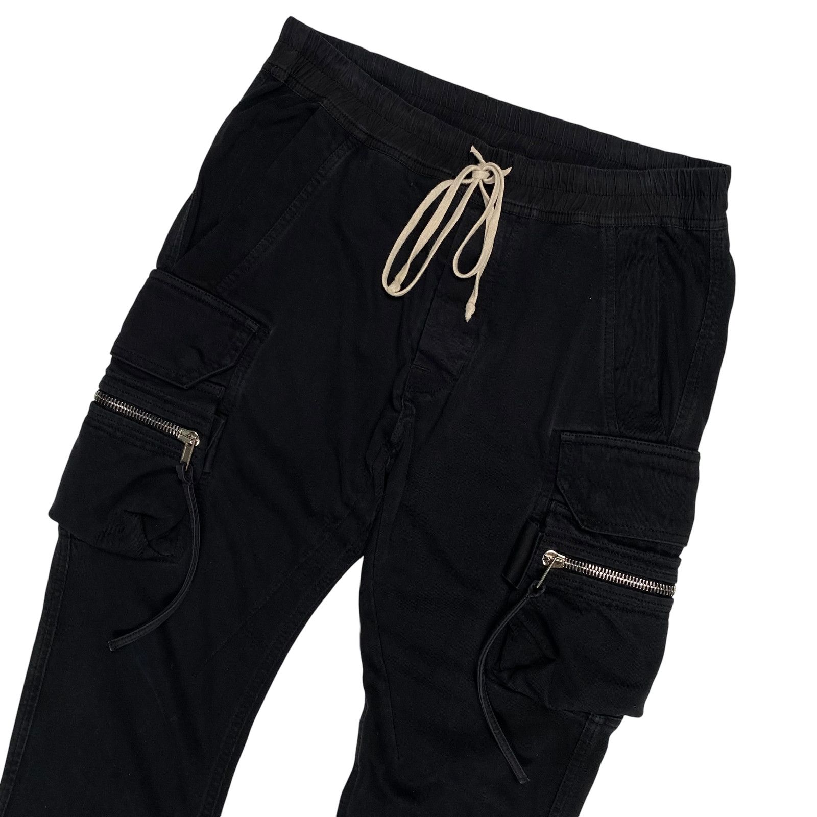 Rick Owens Rick Owens Black Zip Darkshdw Joggers Size US 32 / EU 48 - 3 Thumbnail