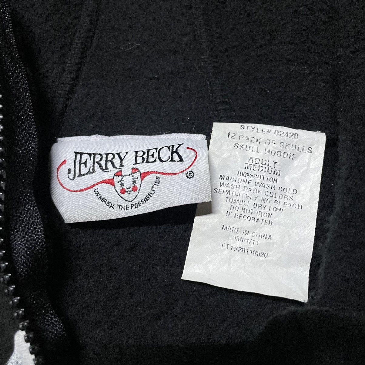 Other 💥Jerry Beck Skulls Flames Fullzipper Hoodie Size US M / EU 48-50 / 2 - 5 Thumbnail
