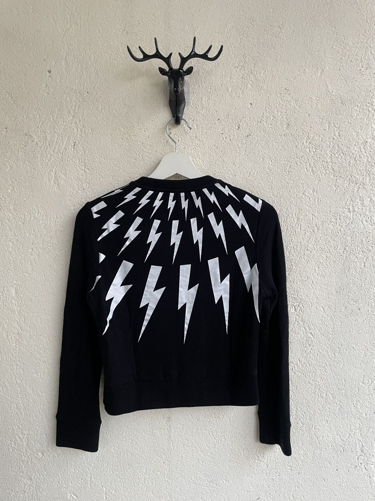 Maison Margiela 2000s Neil Barrett Lightning Bolt Print Cropped Y2K Hysteric Size S / US 4 / IT 40 - 8 Thumbnail