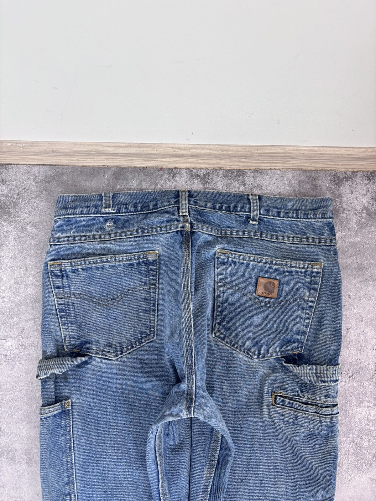 Carhartt Carhartt Men’s Denim Jeans B171 DST Relaxed Fit Distressed Size US 36 / EU 52 - 7 Thumbnail