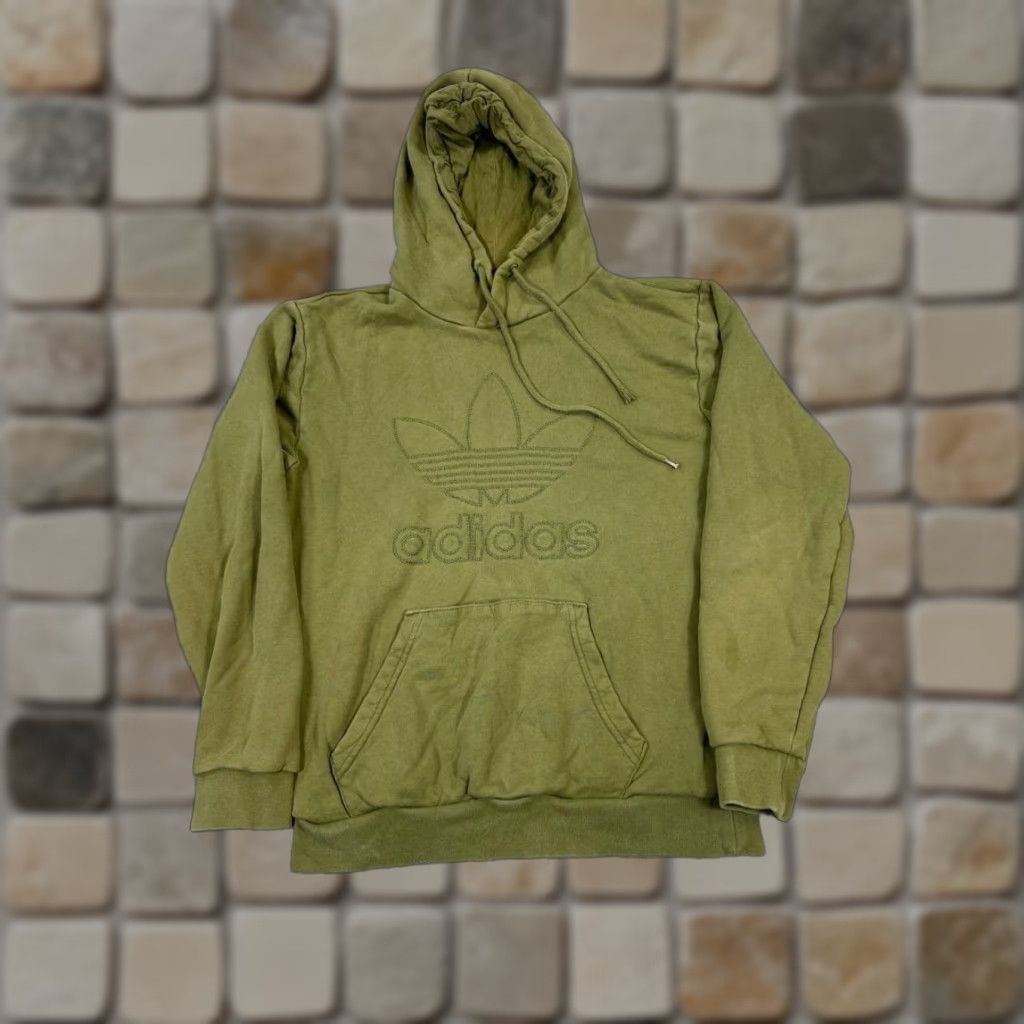 Adidas Adidas Hoodie Small Green Cotton Fleece Womens Size S / US 4 / IT 40 - 1 Thumbnail