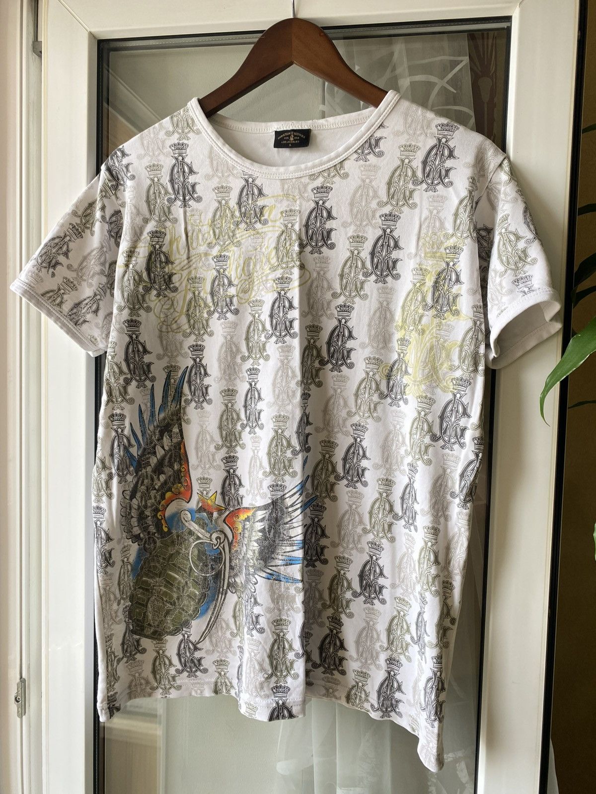 Christian Audigier Christian Audigier Vintage Grenade Wings Tee AOP Ed Hardy Size US L / EU 52-54 / 3 - 2 Thumbnail