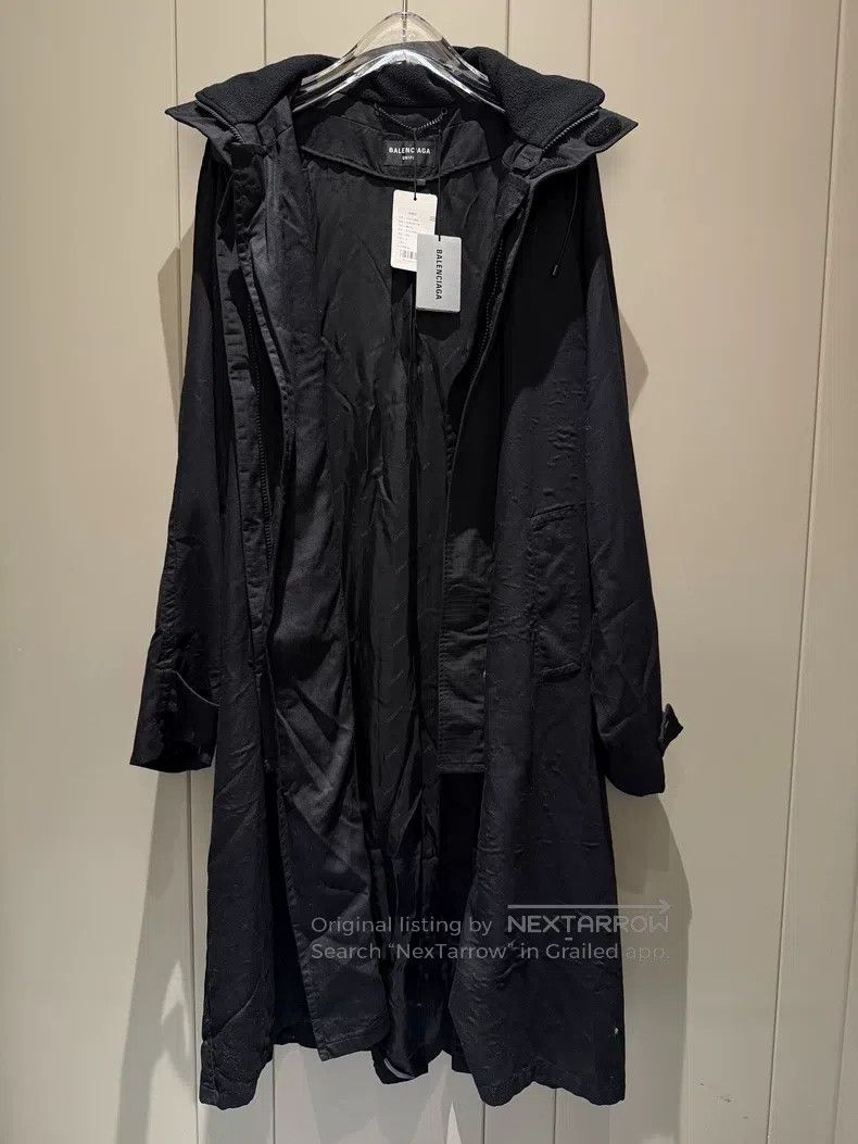 Balenciaga Balenciaga Hooded Long Coat Size US S / EU 44-46 / 1 - 4 Thumbnail