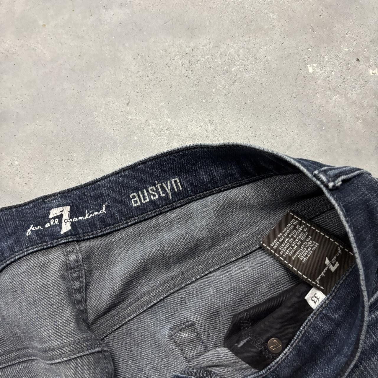 Japanese Brand × Vintage Crazy Vintage Y2K/2000s Grunge Dark Wash Denim Jeans! Size US 33 - 8 Thumbnail