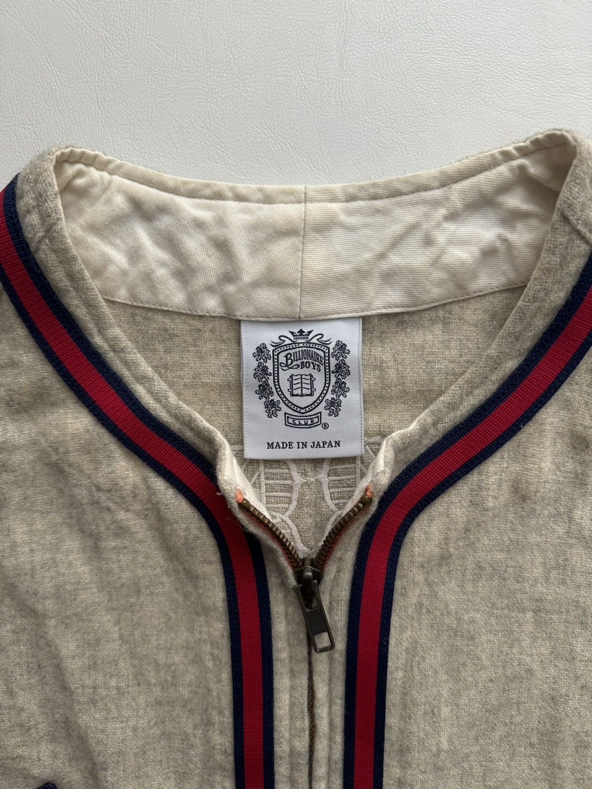 Billionaire Boys Club Season 10 Vintage Wool Zip Baseball Logo Jersey Size US M / EU 48-50 / 2 - 6 Thumbnail
