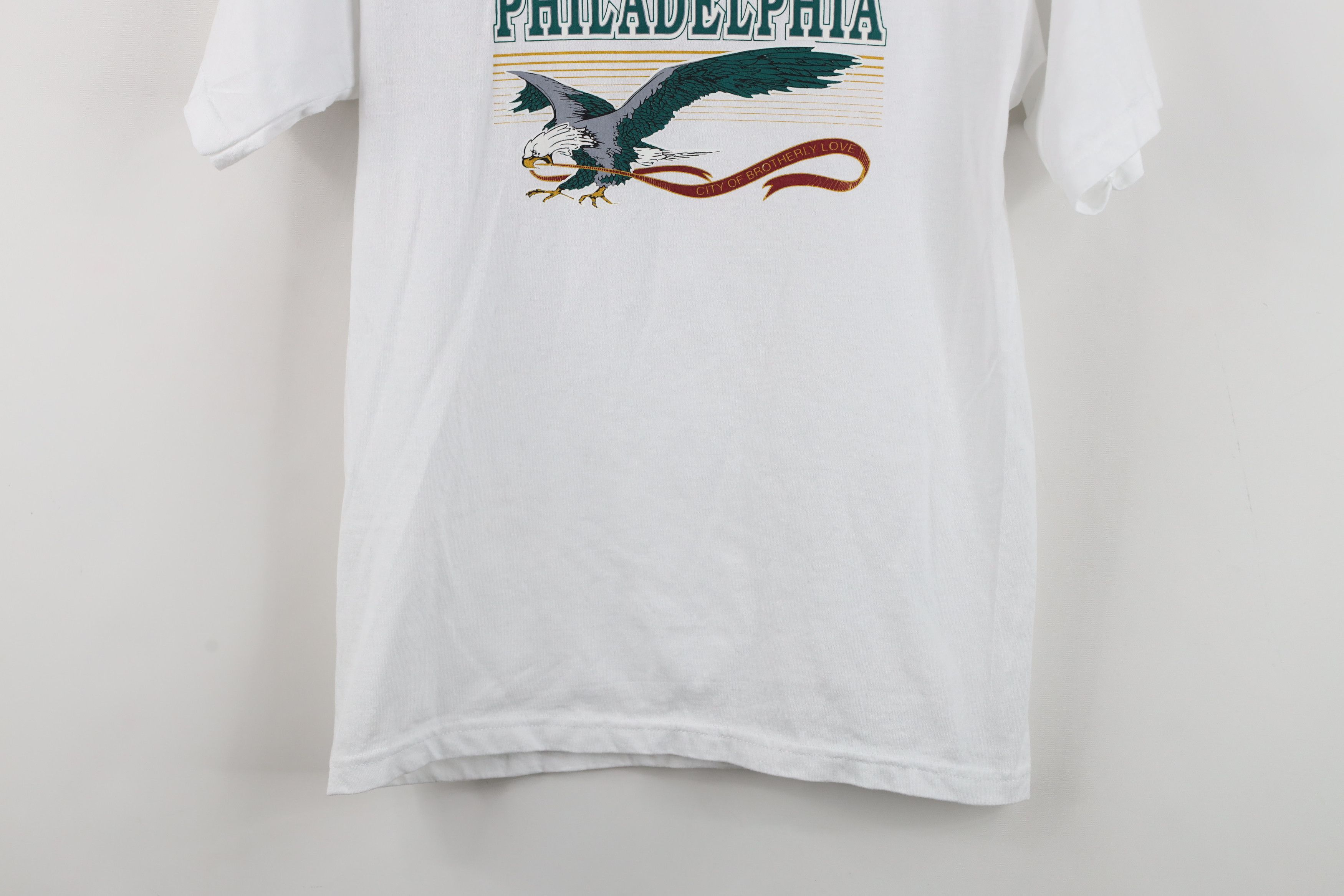 Fruit Of The Loom Vintage 90s City of Brotherly Love Short Sleeve T-Shirt Size S / US 4 / IT 40 - 3 Thumbnail