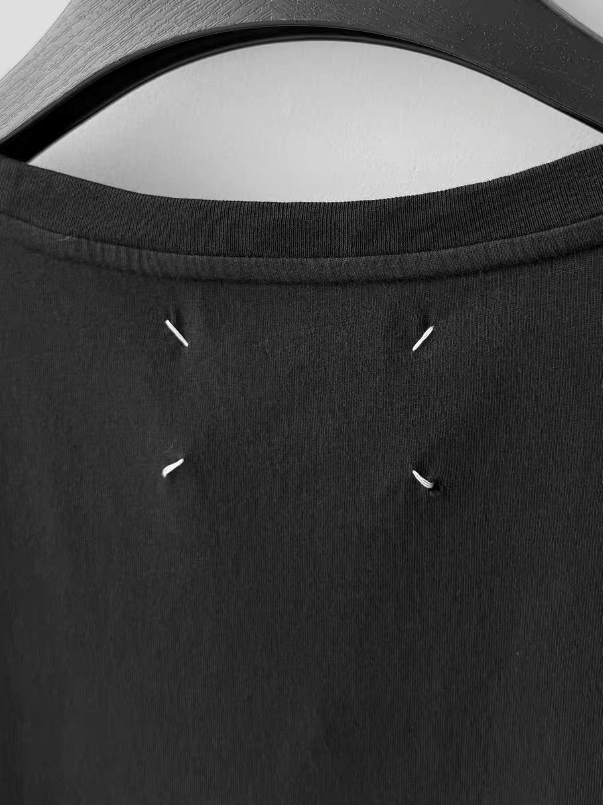 Maison Margiela Sz 44 Maison Margiela 18SS Basic Black Tee mojos21521025 Size US S / EU 44-46 / 1 - 6 Thumbnail