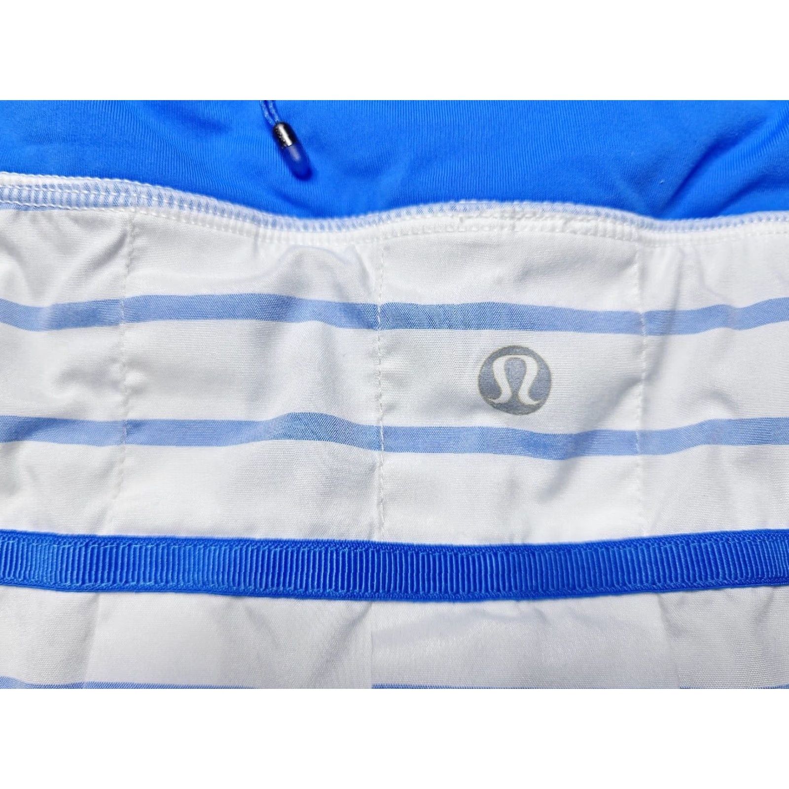 Lululemon LULULEMON Run Skort Womens Stripe Blue White Athletic Running Skirt Size 10 Size 32" / US 10 / IT 46 - 5 Thumbnail