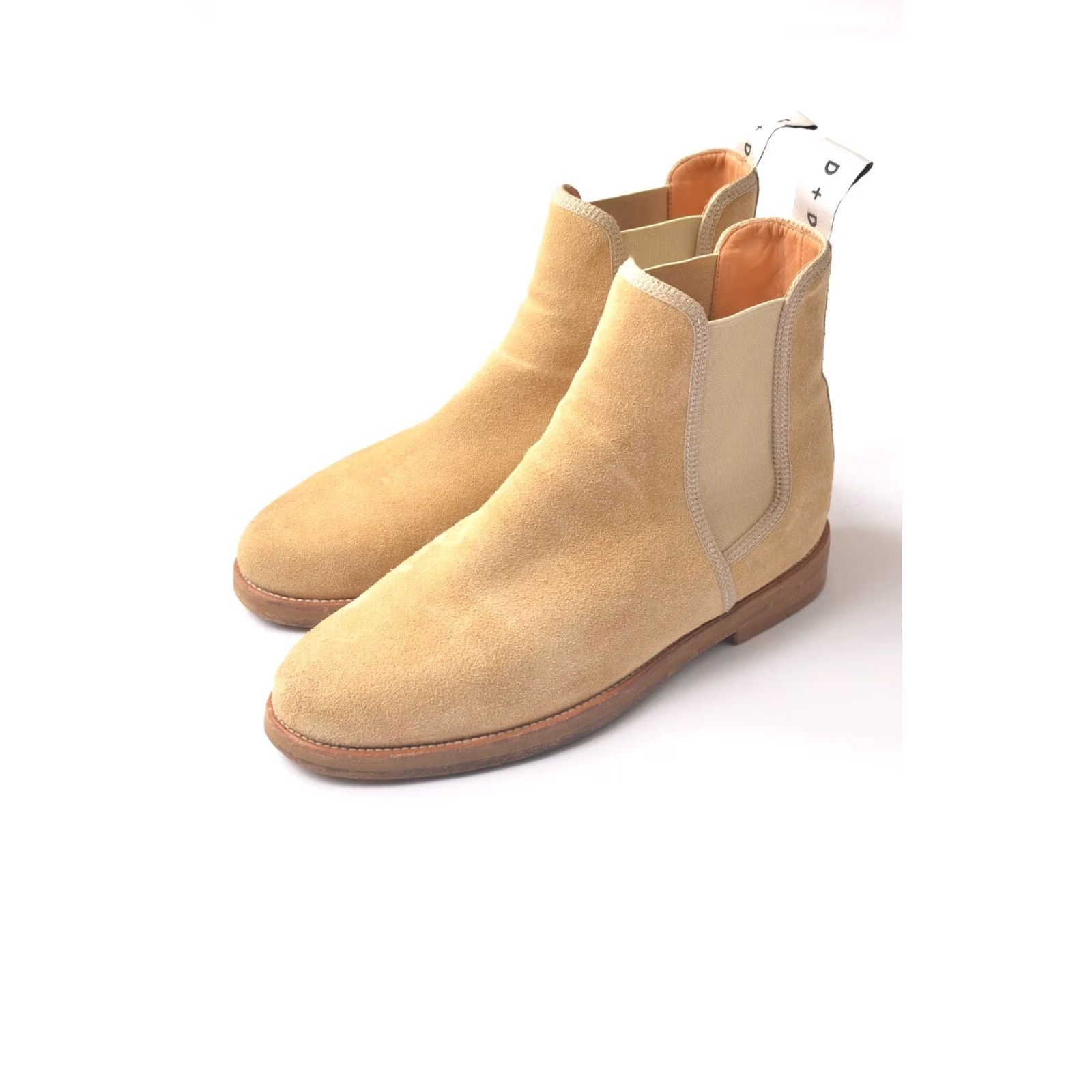 Vintage Duke + Dexter Desert Chelsea Boots Handmade in England Size UK 7 / US 7.5-8 / EU 41 Beige Suede Chelsea Boots Mens Size US 7 / EU 40 - 2 Thumbnail
