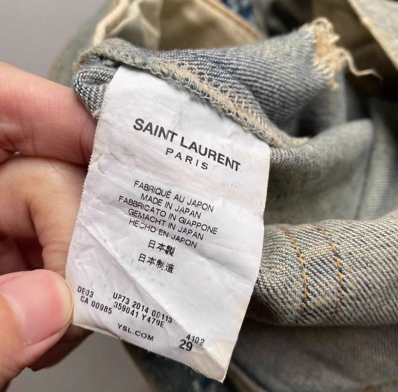 Saint Laurent Paris Saint Laurent Paris 14ss erosion maximum damage jeans 2505- Size US 29 - 4 Thumbnail