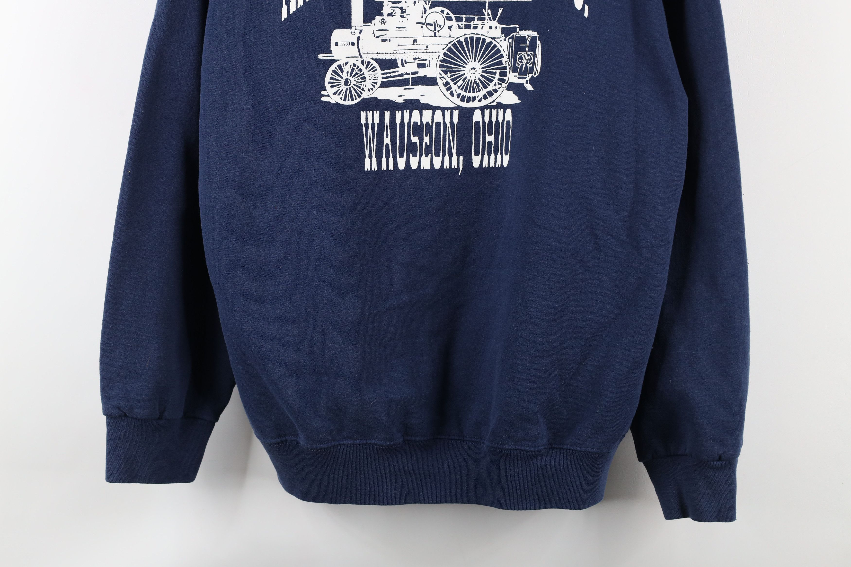Vintage Vintage 90s National Threshers Association Sweatshirt Blue Size US L / EU 52-54 / 3 - 3 Thumbnail