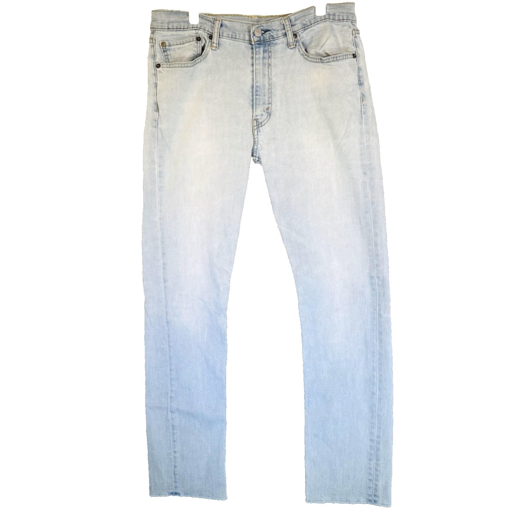Levi's Levi's Jeans Mens 34x34 Blue Light Wash Straight Stretch Denim Zip Fly S40154 5-Pocket Logo Size US 34 / EU 50 - 5 Thumbnail