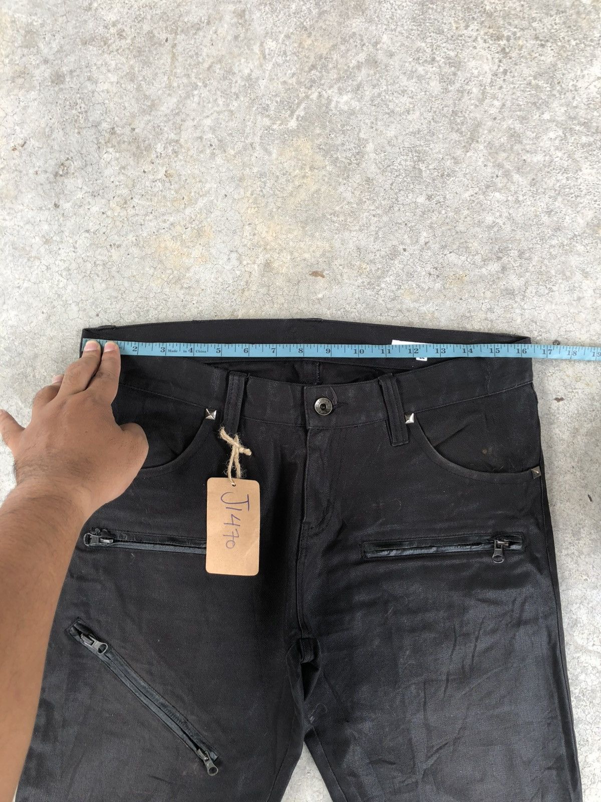 If Six Was Nine Semantic Design Flared Jeans Wax Jeans Size US 32 / EU 48 - 24 Thumbnail