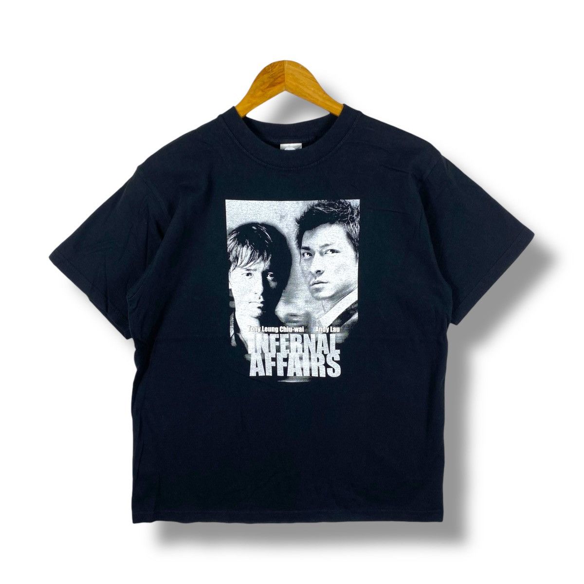 Vintage Vintage 00s INFERNAL AFFAIRS Hong Kong Crime Drama Tee Shirt Size US M / EU 48-50 / 2 - 1 Thumbnail