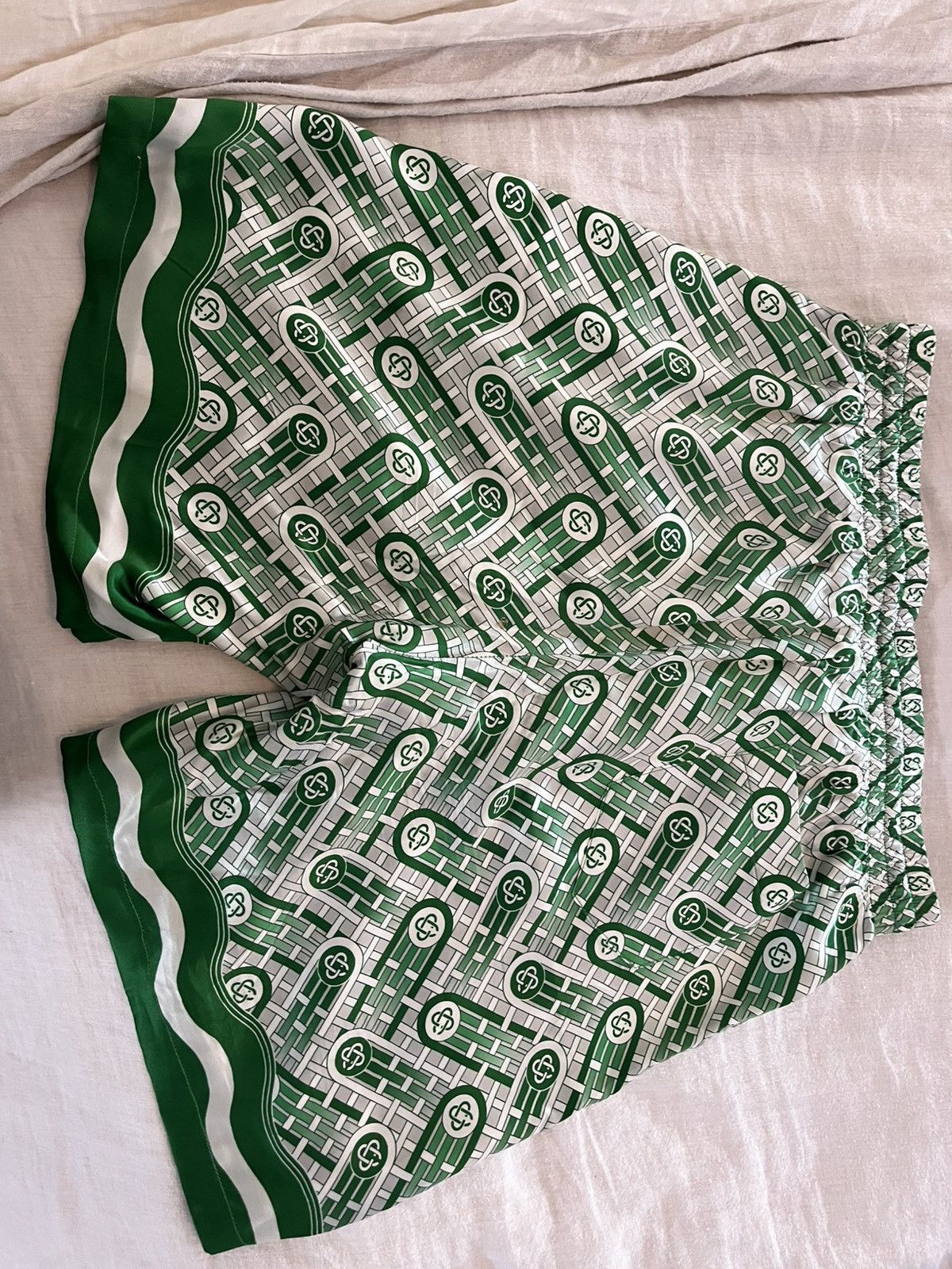 Casablanca Casablanca Tennis Club Silk Shorts Size US 32 / EU 48 - 5 Thumbnail