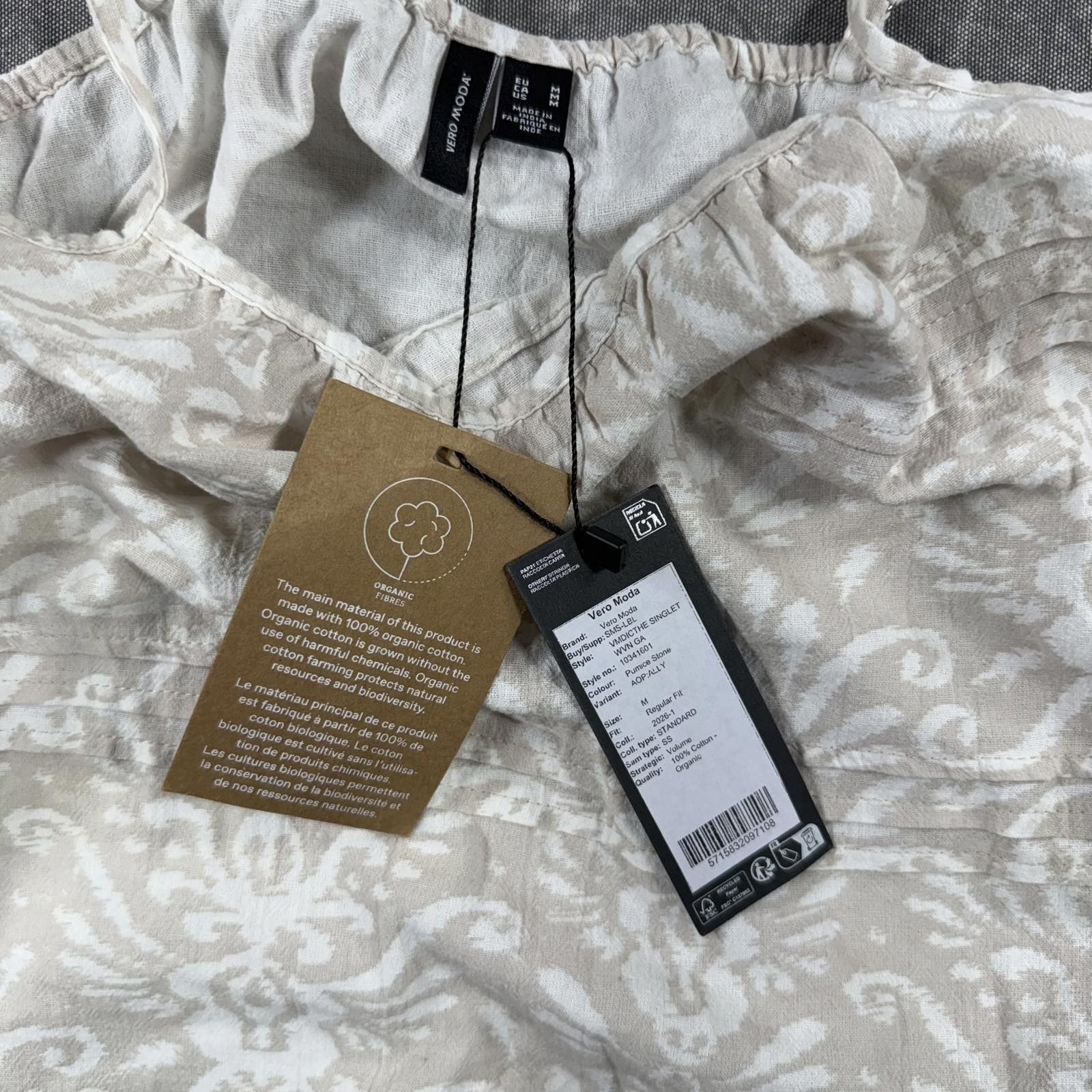 Other Vero Moda Top Women's M Brown Beige NEW Size M / US 6-8 / IT 42-44 - 5 Thumbnail