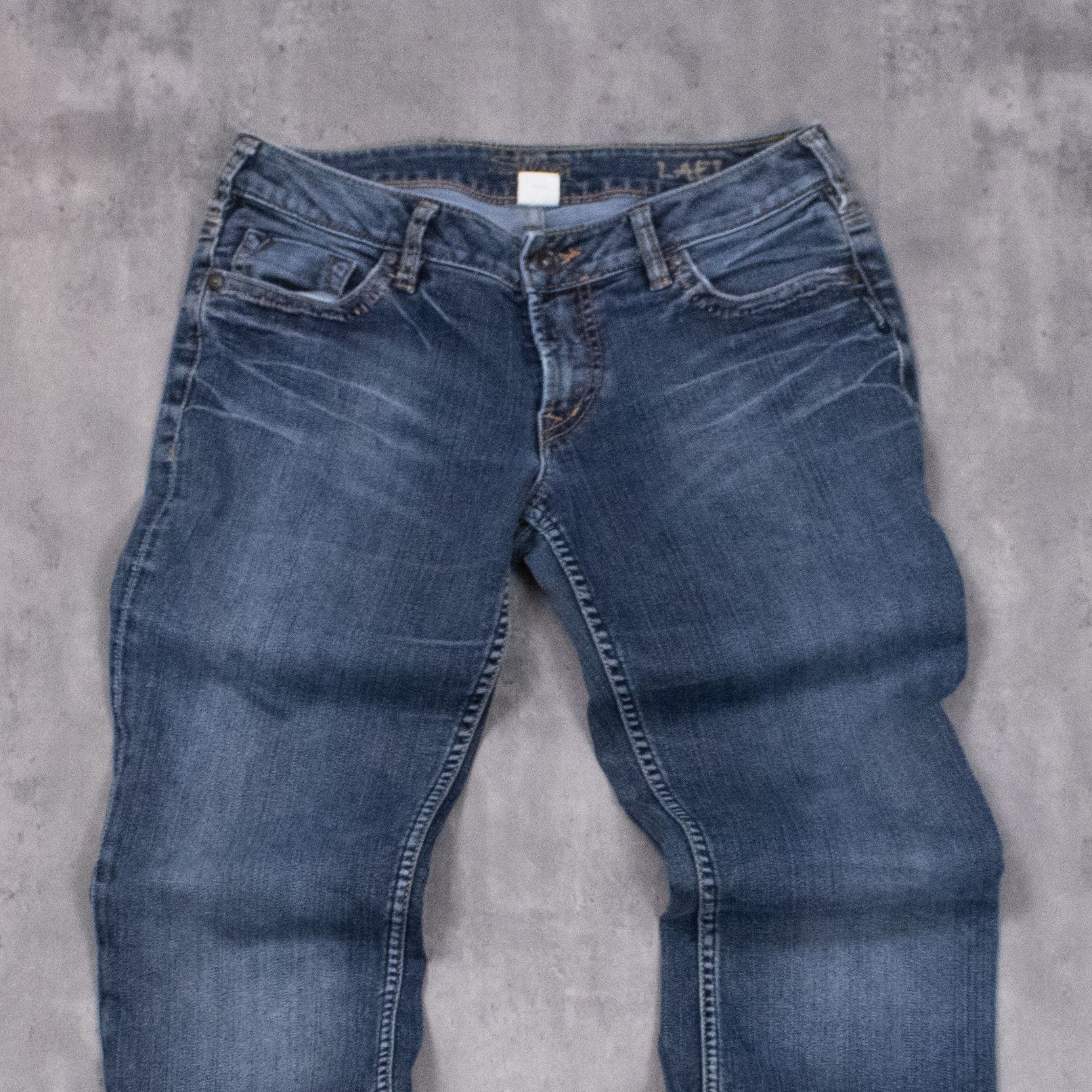 Silver Jeans Co. Y2K's 00 Silver Flair Boot Cut Baggy Low Rise Denim Pant's Size US 32 / EU 48 - 4 Thumbnail