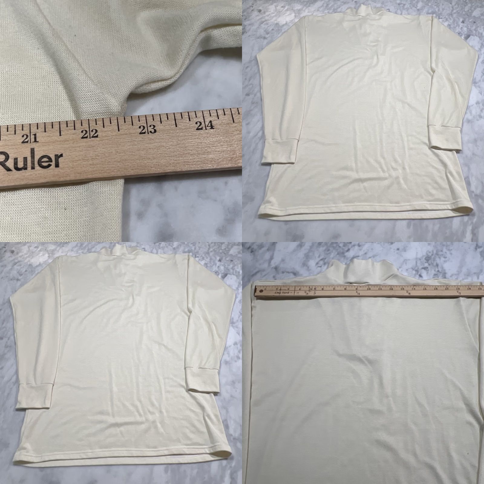 Vintage L.L. Bean Shirt Mens XL Beige 1/4 Zip Long Sleeve Base Layer Made USA Vintage Cleaned Pattern Solid Size US XL / EU 56 / 4 - 8 Thumbnail