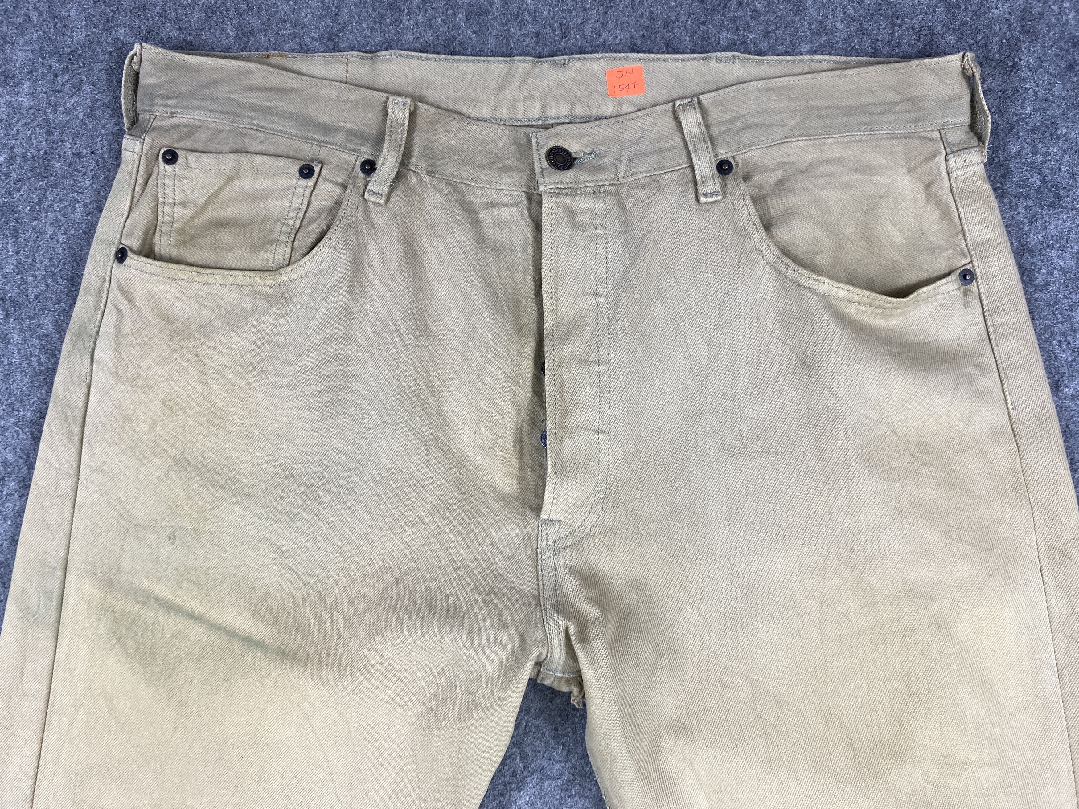 Vintage Khaki Vintage Levi's 501 Jeans 39x33 Denim -JN1544 Size US 39 - 3 Thumbnail