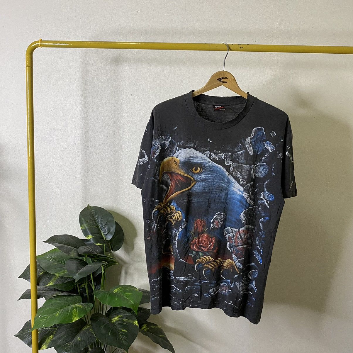 Vintage Flybeans AOP Eagle Graphic American Thunder Travis Style Tee Size US L / EU 52-54 / 3 - 1 Thumbnail