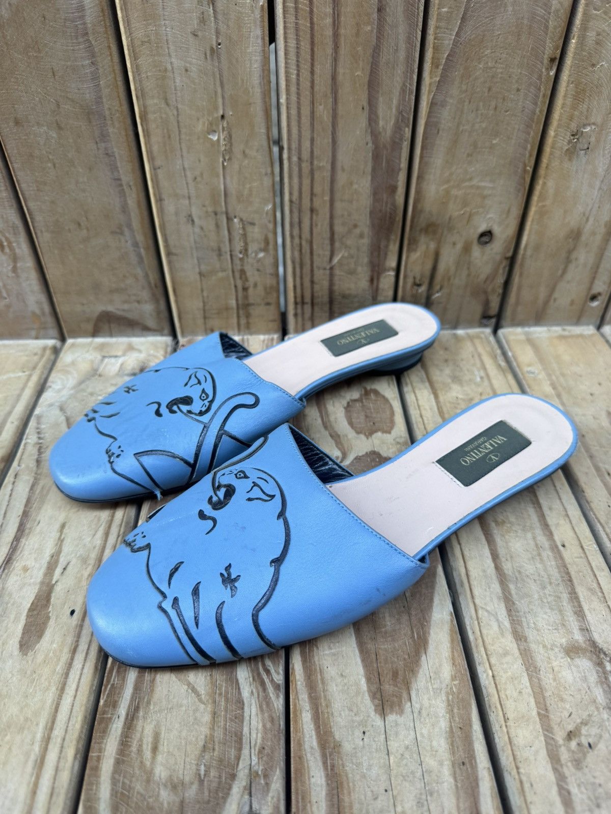 Valentino Valentino Garavani blue women’s Mules sz EUR 36.5 US 6.5 Size US 6.5 / IT 36.5 - 6 Thumbnail