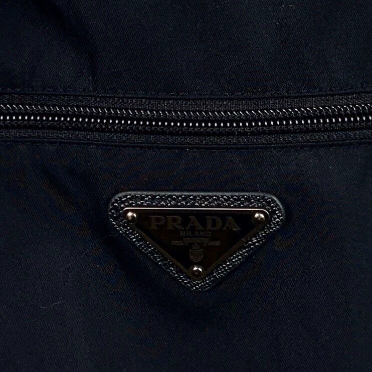 Prada Prada Black triangle drawstring belt strap dress 2501-Nexta Size XS / US 0-2 / IT 36-38 - 4 Thumbnail
