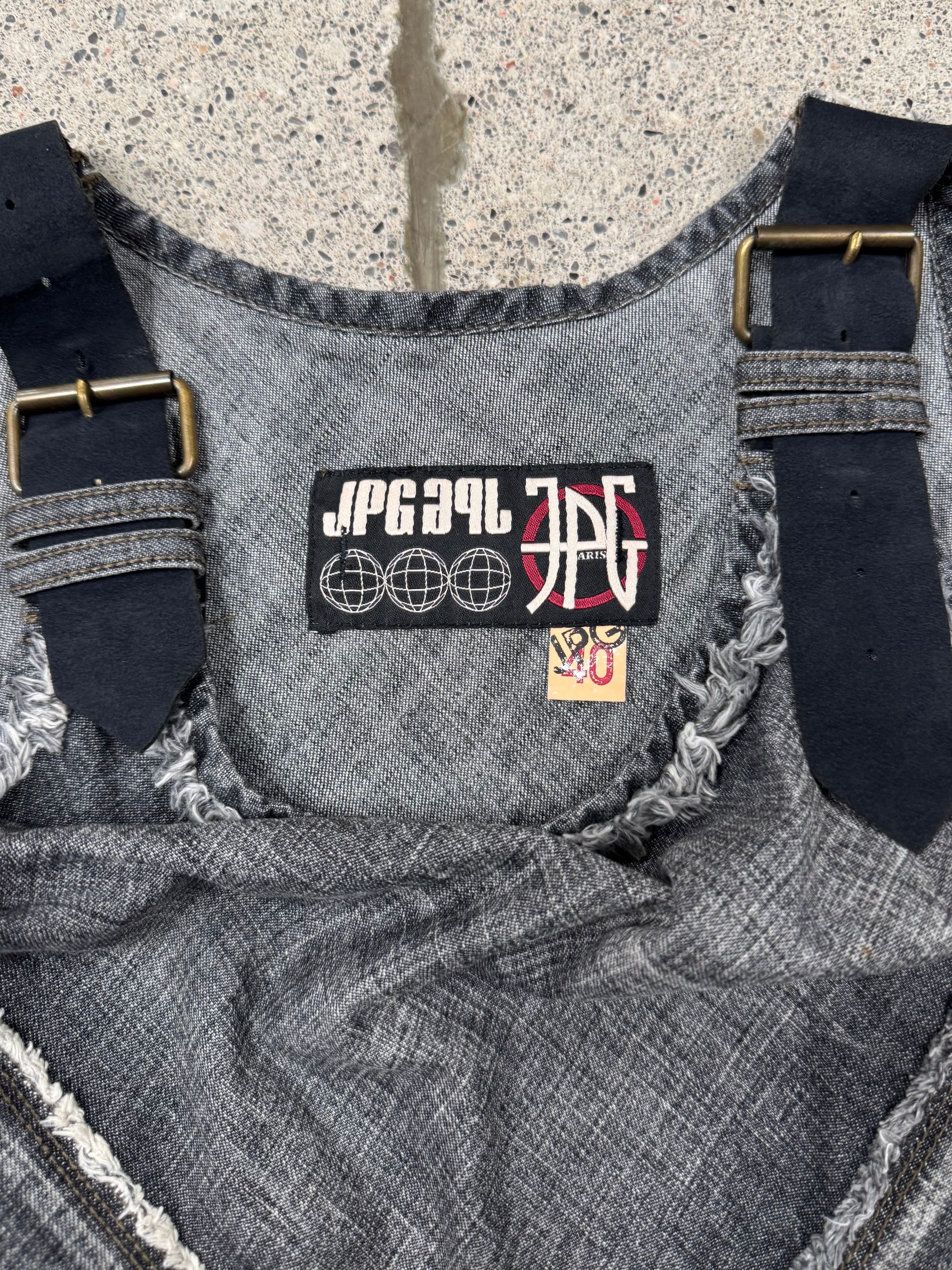 Jean Paul Gaultier Vintage Jean Paul Gaultier ‘Raw Seam’ Spiral Cut Denim Dress Size S / US 4 / IT 40 - 2 Thumbnail