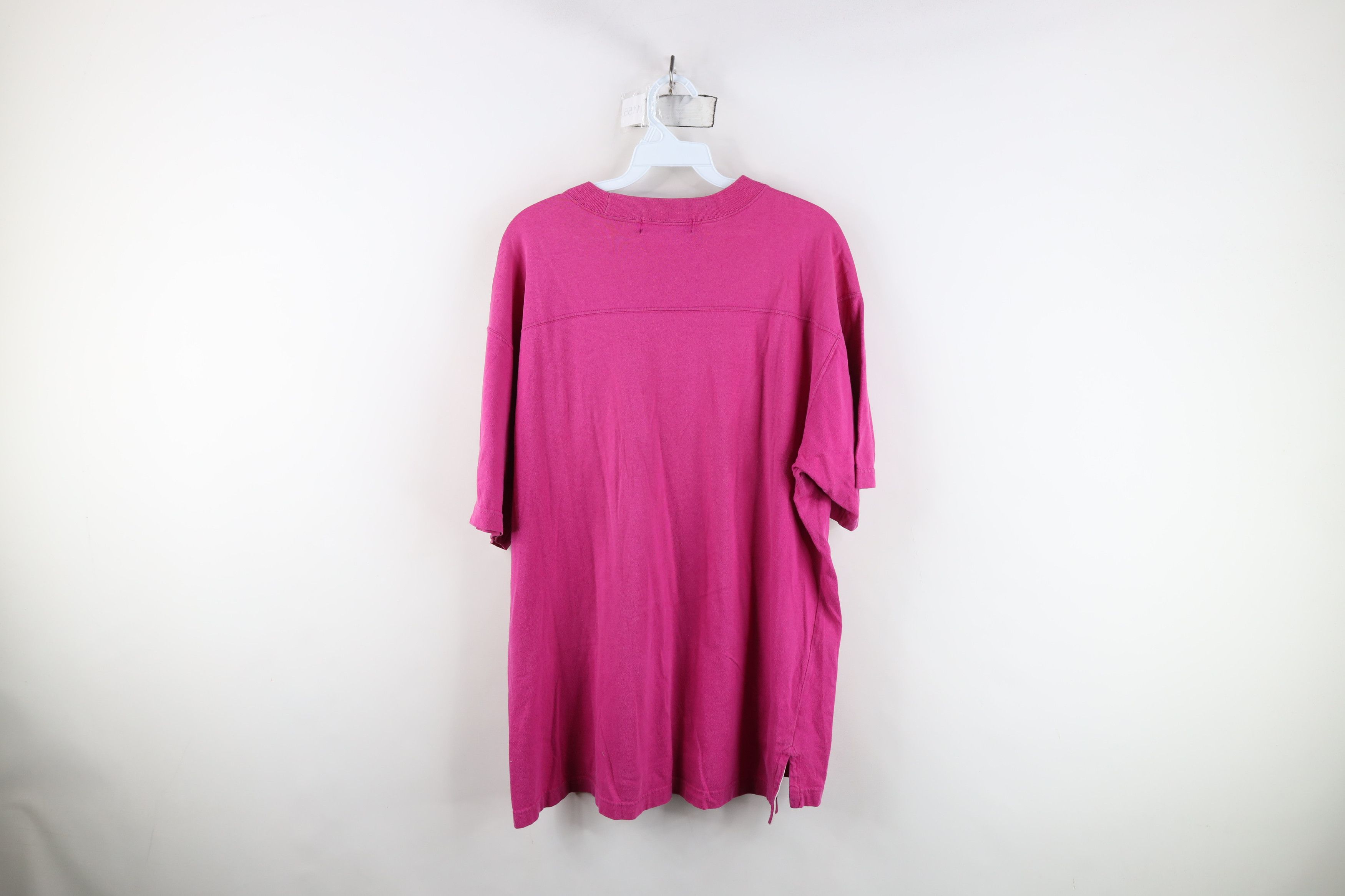 Vintage Vintage 90s Streetwear Short Sleeve Pocket T-Shirt Pink Size US XL / EU 56 / 4 - 12 Thumbnail