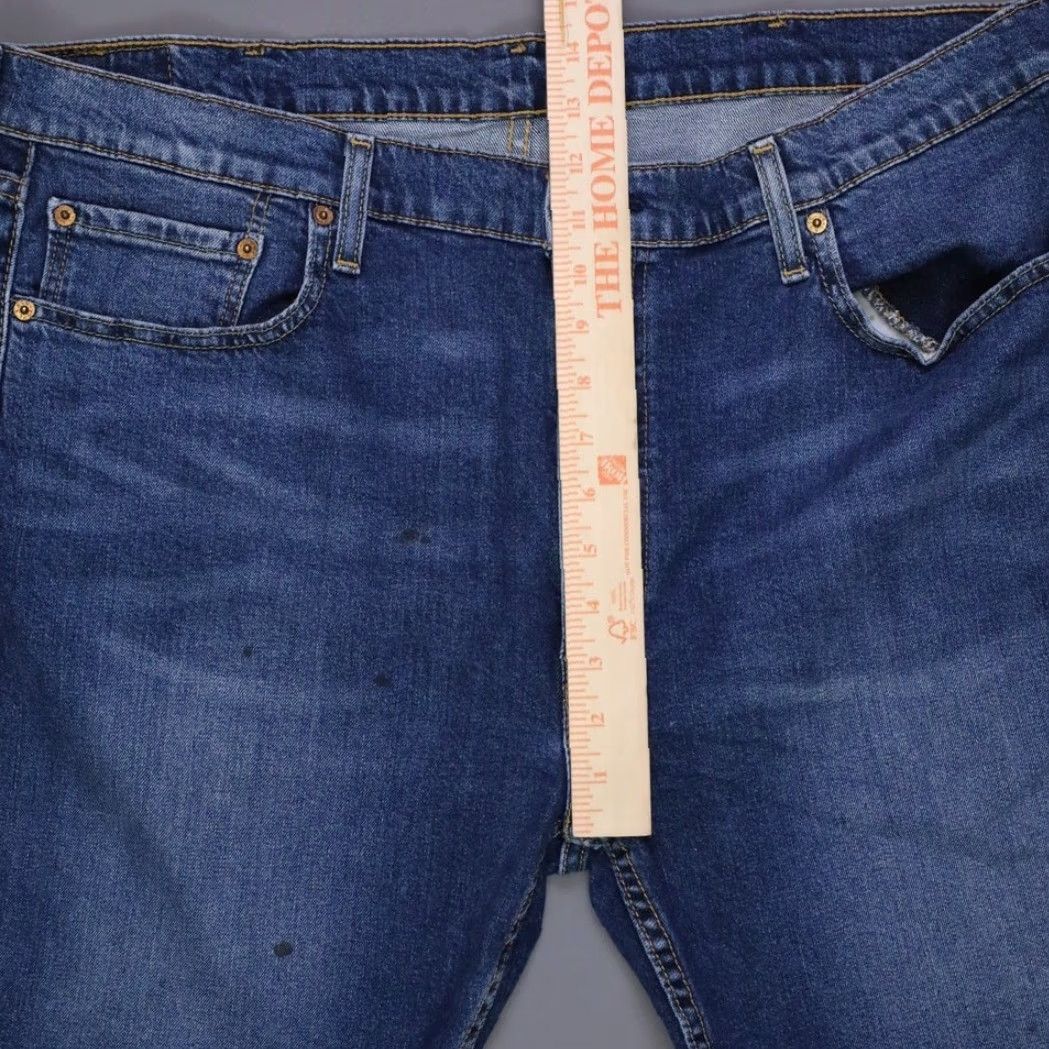 Levi's Levi's 412 Jean Shorts Bermuda 40 Mens Blue Dark Wash Slim Fit 8" Inseam Jeans Shorts Casual Men Size US 40 / EU 56 - 6 Thumbnail