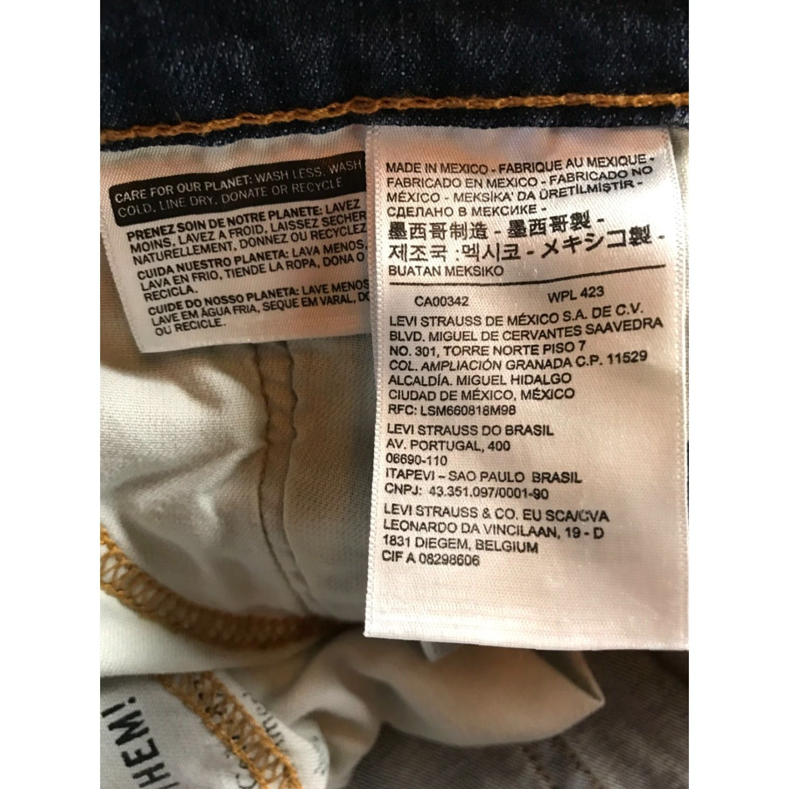 Levi's Levi's 505 Jeans Men's Size 34x32 Blue Denim Straight Leg Pockets Size US 34 / EU 50 - 7 Thumbnail