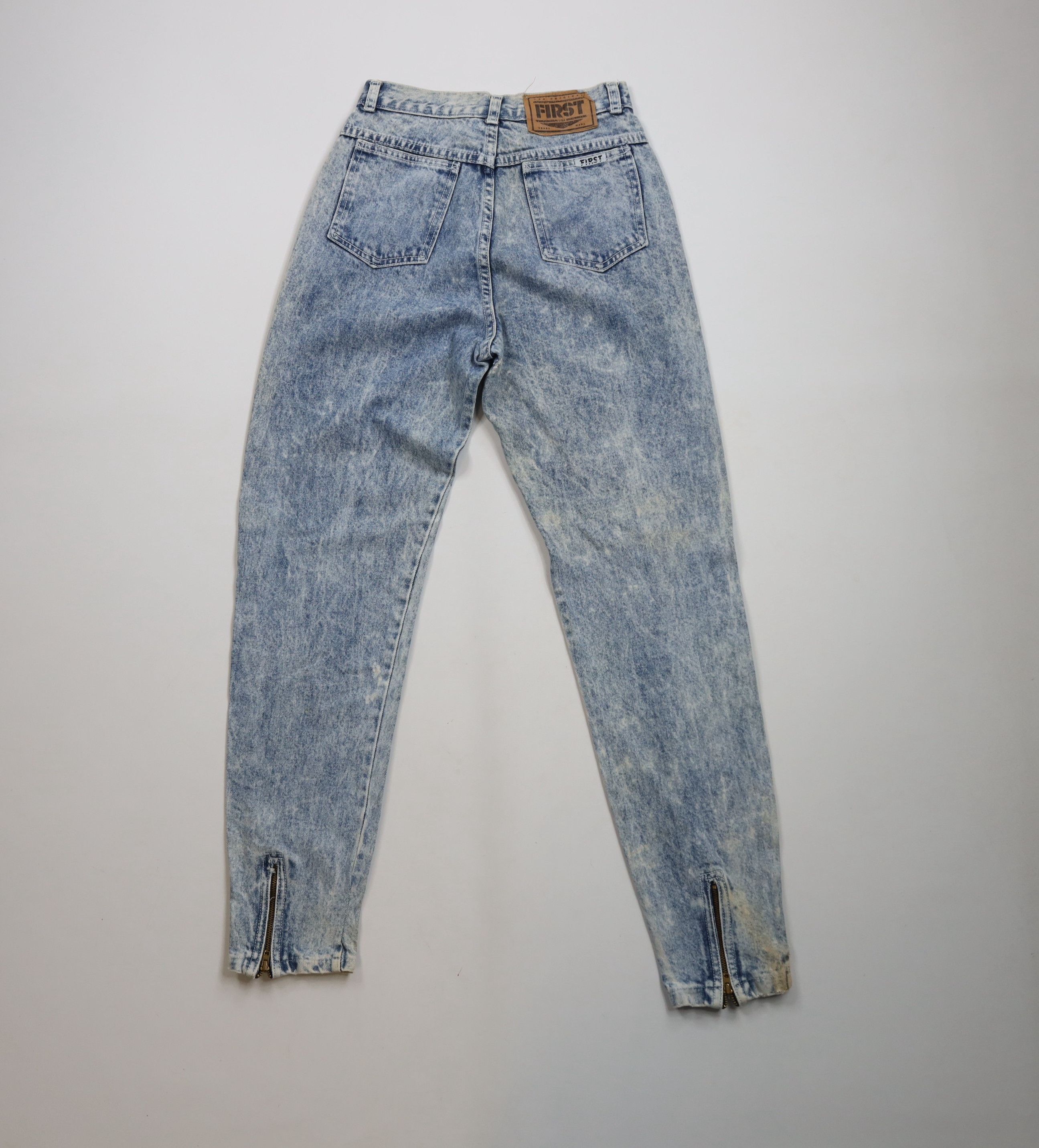 Vintage Vintage 80s 90s Streetwear Acid Wash Tapered Leg Jeans USA Size 28" / US 6 / IT 42 - 11 Thumbnail