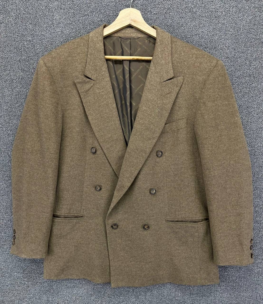 Vintage Vintage Franco Ferraro Luxury Wool Blazer Coat Jacket Size US L / EU 52-54 / 3 - 6 Thumbnail