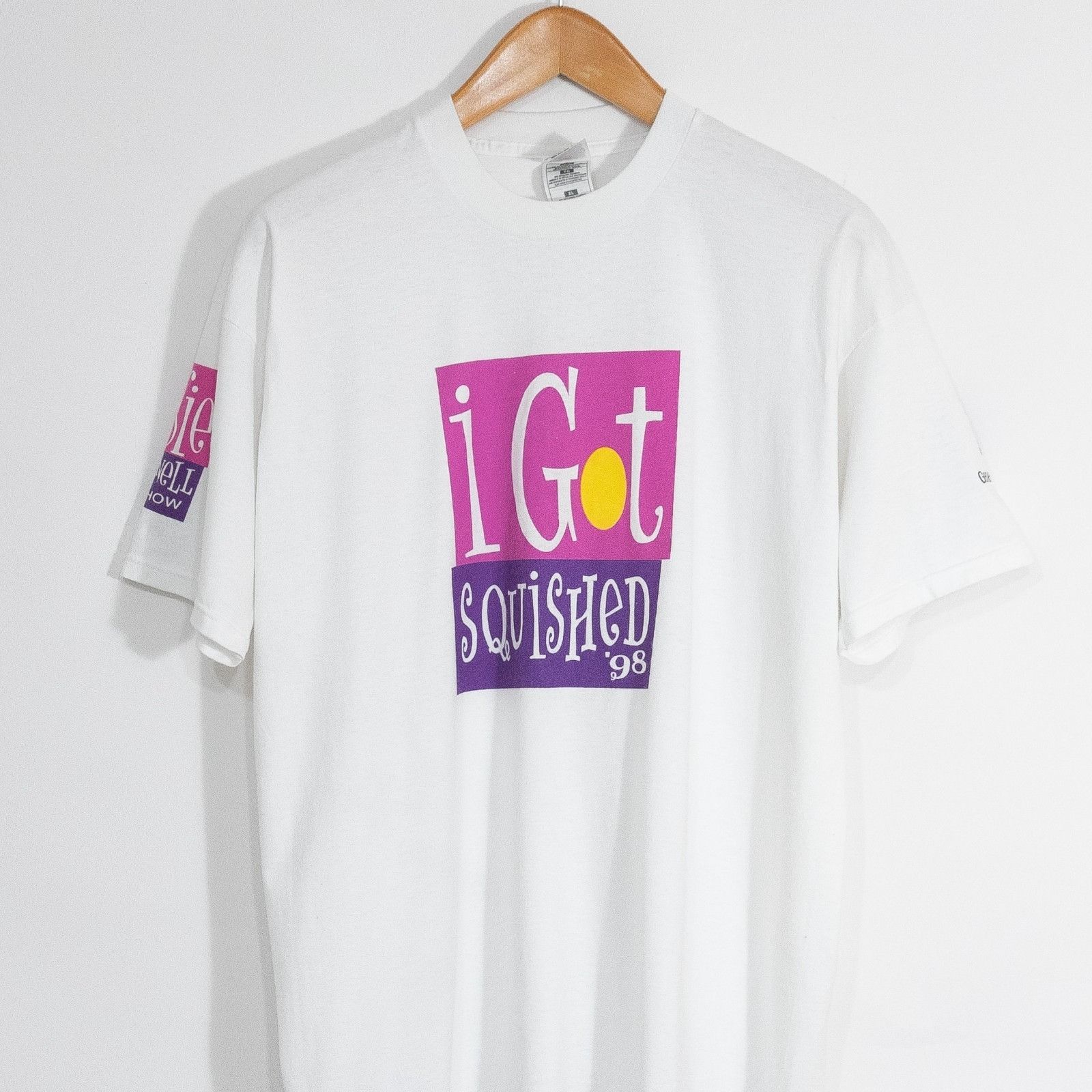 Vintage Vintage 90s Rosie O Donnell Show T Shirt XL - I Got Squished Size US XL / EU 56 / 4 - 2 Thumbnail