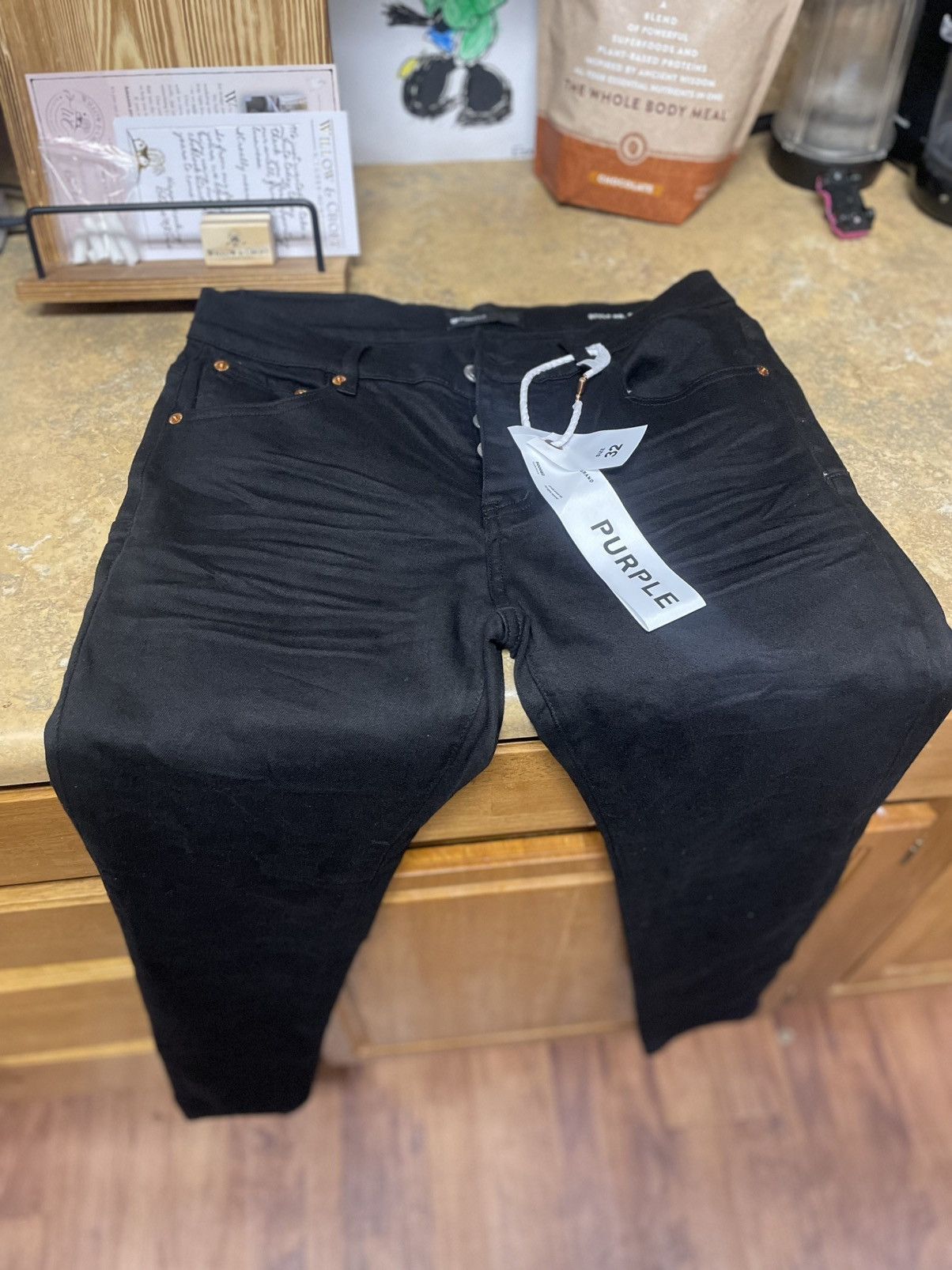 Purple Brand Purple Jeans (Black) Size US 32 / EU 48 - 2 Thumbnail