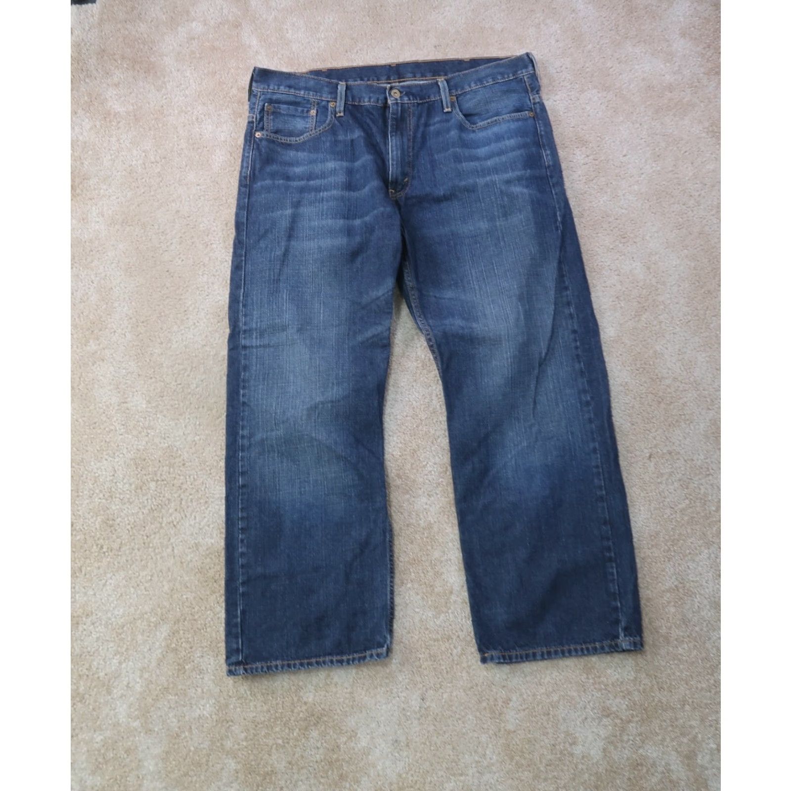 Levi's Levi's Jeans 569 Straight Men 38x30 Blue Denim 5-Pocket Relaxed Baggy Medium Wash Size US 38 / EU 54 - 2 Thumbnail