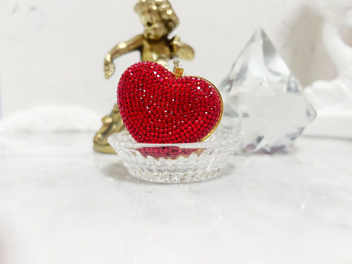 Authentic Judith Leiber Crystal Strass Heart & Soul Pill Box