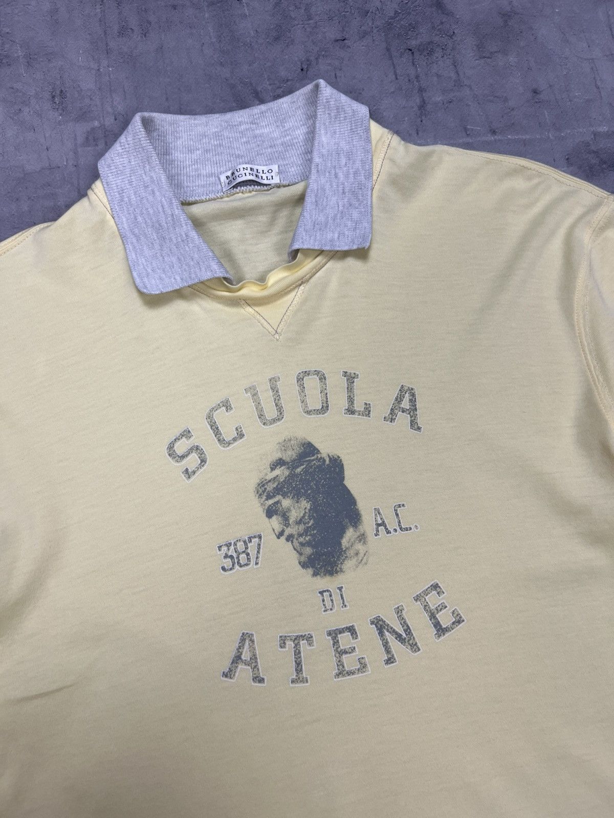 Brunello Cucinelli Brunello Cucinelli T-Shirt Long Sleeve SCUOLA ATENE size L Size US L / EU 52-54 / 3 - 6 Thumbnail