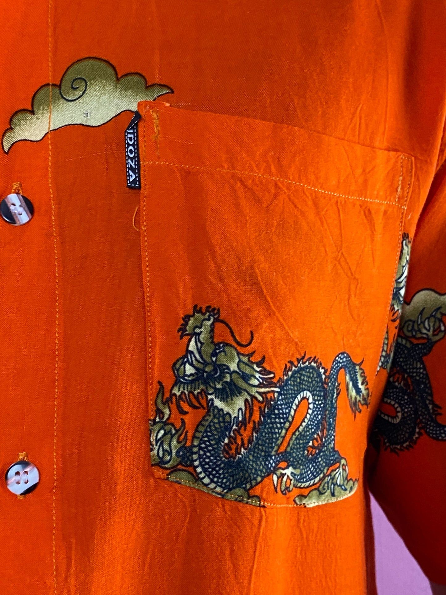 Other Pidoza Vintage Chinese Dragon Print Short Sleeve Shirt - M Size US M / EU 48-50 / 2 - 5 Thumbnail