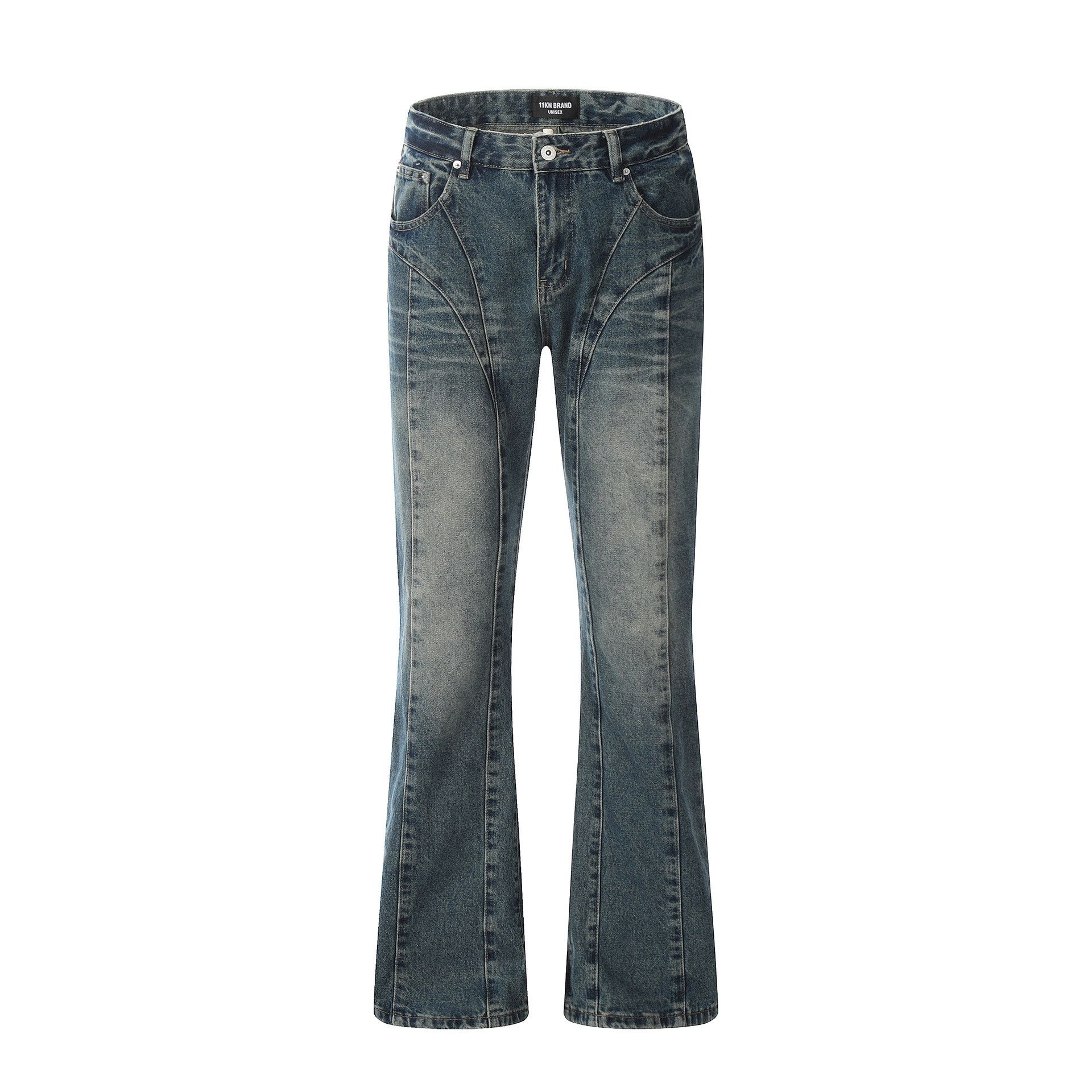 Japanese Brand × Jean High street cut casual wide leg slightly flared jeans Size US 32 / EU 48 - 1 Thumbnail